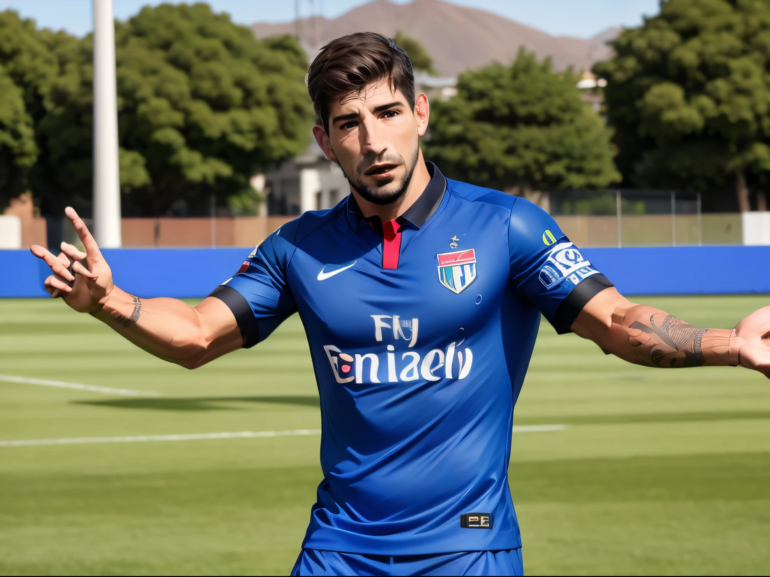 Emiliano Dibu Martinez, wearing the Club Deportivo Morón uniform