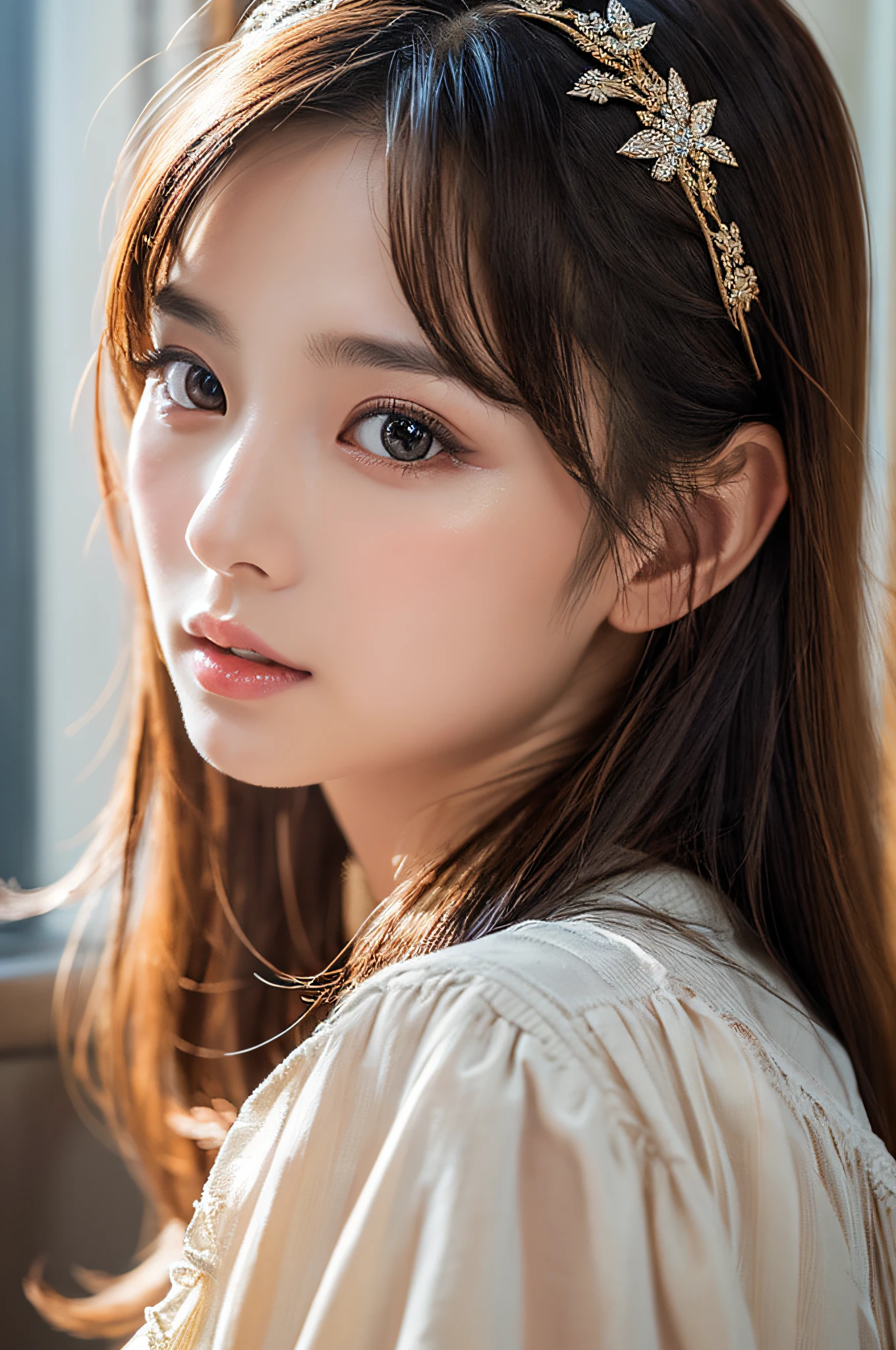 Focus on people。Create and express the best shining composition of the person in a realistic way。((masterpiece))、(((top-quality)))、((ultra-detailliert))、(A hyper-realistic)、(highly detailed CGillustration)、(extremely delicate and beautiful)、Girl a masterpiece、top-quality、Realistic skin feeling、Realistic fabric、We will introduce a realist illustration focusing on the center front of girls with realistic and ultra-detailed eyes.。This is the absolute rule, and the following sentence expresses the image quality。 The greatest painter in human history meets an unparalleled beauty、It is the greatest masterpiece in the history of the Inuiku Ichigo, which depicts the most beautiful figure of a lifetime.。 Create stunning anime artwork that is currently trending on seaStation、Introducing exquisite beauty and seductive aesthetics。