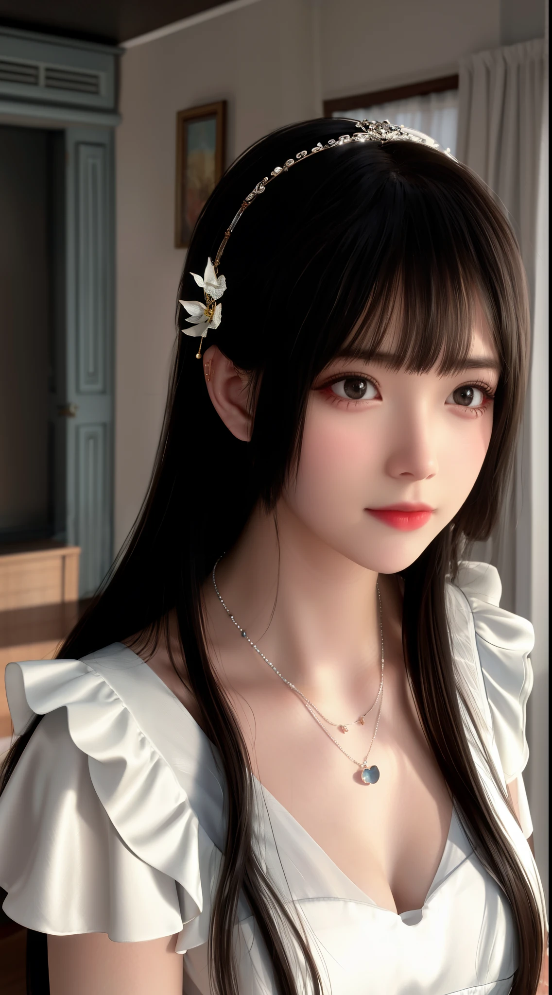 best quality, masterpiece, highres, 1girl, china wedding dress, dark green dress highlight, hair ornament, necklace, jewelry, Beautiful face,upon body, tyndall effect, photorealistic, dark studio, rim lighting, two tone lighting, (high detailed skin:1.2), 8k uhd, dslr, soft lighting, high quality, volumetric lighting, candid, Photograph, high resolution, attractive pose,