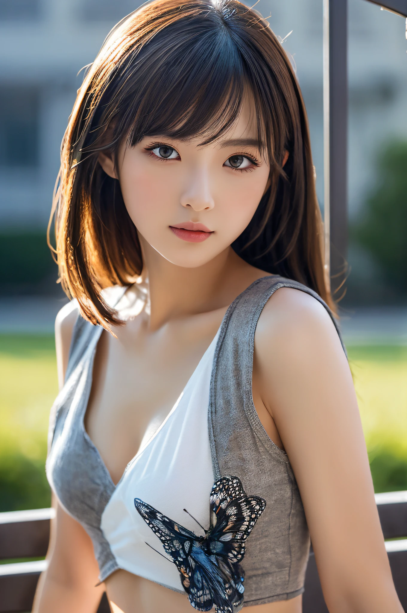Focus on people。Create and express the best shining composition of the person in a realistic way。((masterpiece))、(((top-quality)))、((ultra-detailliert))、(A hyper-realistic)、(highly detailed CGillustration)、(extremely delicate and beautiful)、Girl a masterpiece、top-quality、Realistic skin feeling、Realistic fabric、We will introduce a realist illustration focusing on the center front of girls with realistic and ultra-detailed eyes.。This is the absolute rule, and the following sentence expresses the image quality。 The greatest painter in human history meets an unparalleled beauty、It is the greatest masterpiece in the history of the Inuiku Ichigo, which depicts the most beautiful figure of a lifetime.。 Create stunning anime artwork that is currently trending on seaStation、Introducing exquisite beauty and seductive aesthetics。