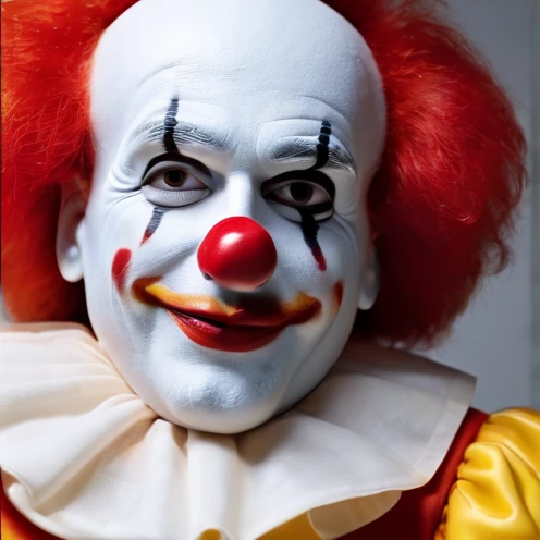 Ronald McDonald,original,Ronald McDonald,close up, face