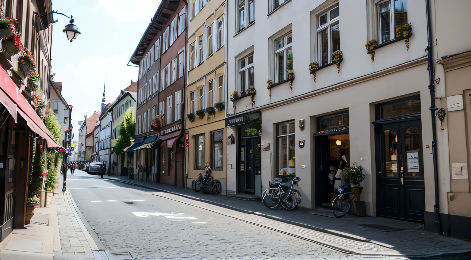 Germany modern street scene