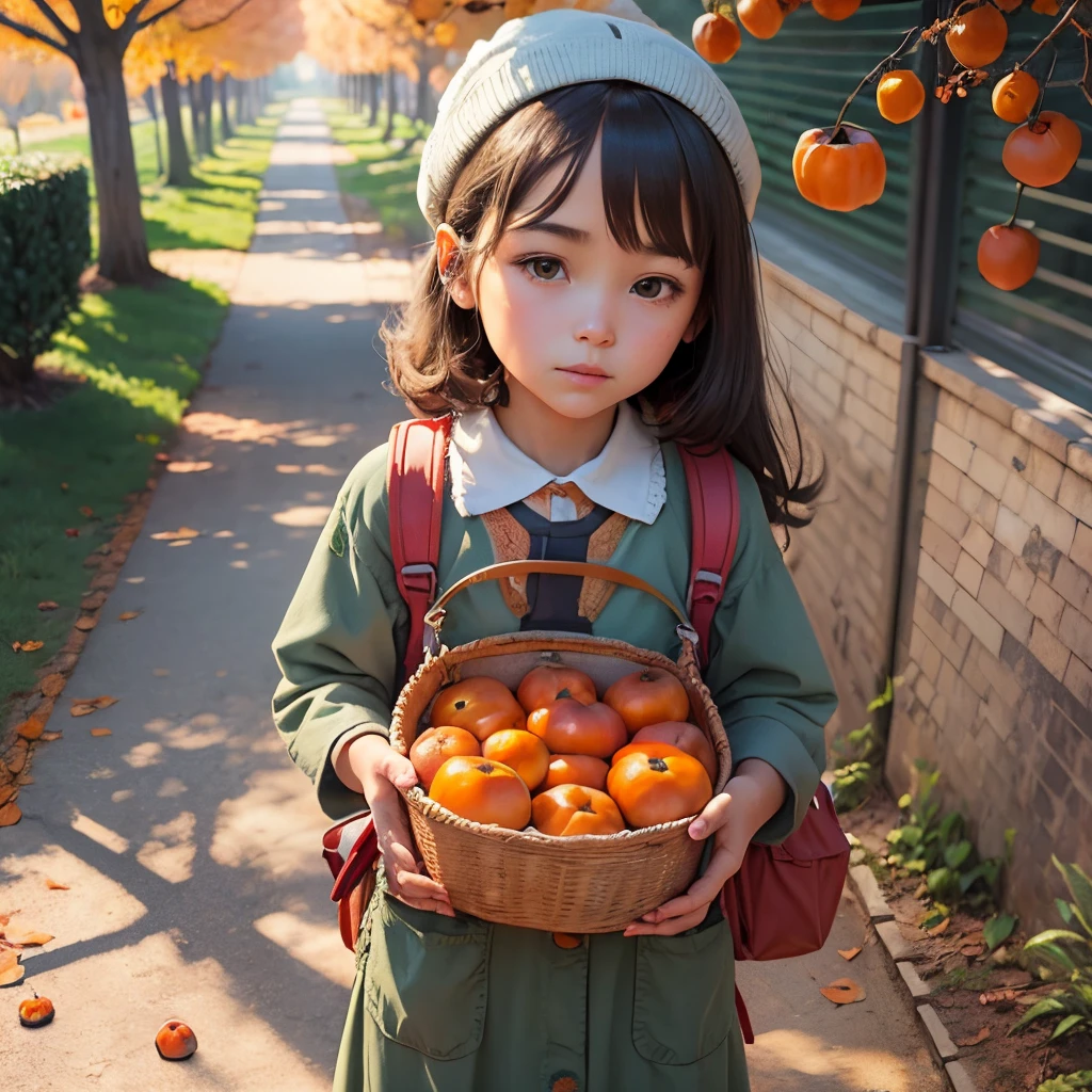 A  girl with delicate facial features is camping in the forest, there is a bunch of delicacies on the table in front of her, the littlehas a happy smile on her face, the table is surrounded by parrots, and there is a tent in the background