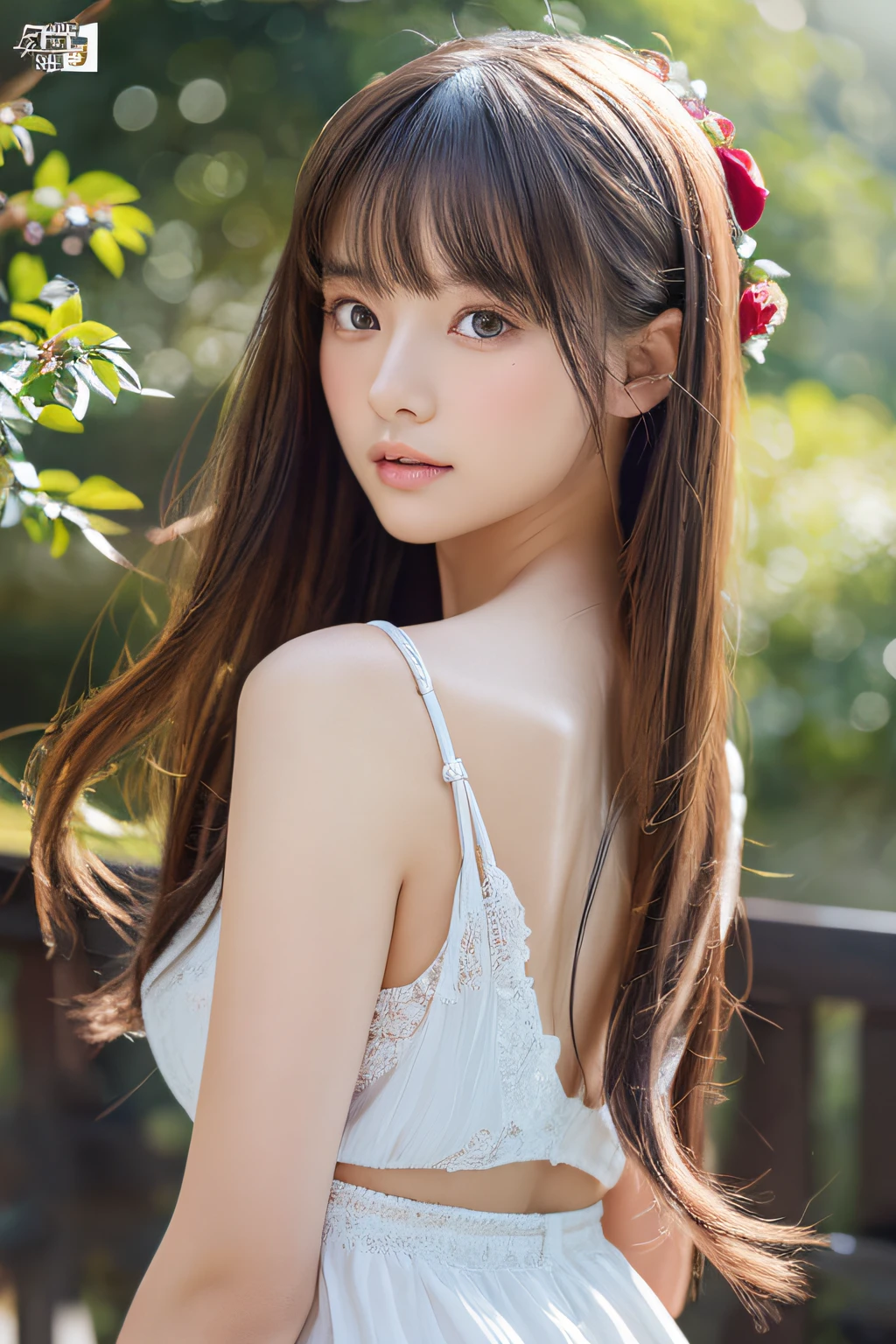 (Highest quality、、32k、masterpiece、Best Quality、Realistic))、Small breasts、Summer clothes、clear、Selfie