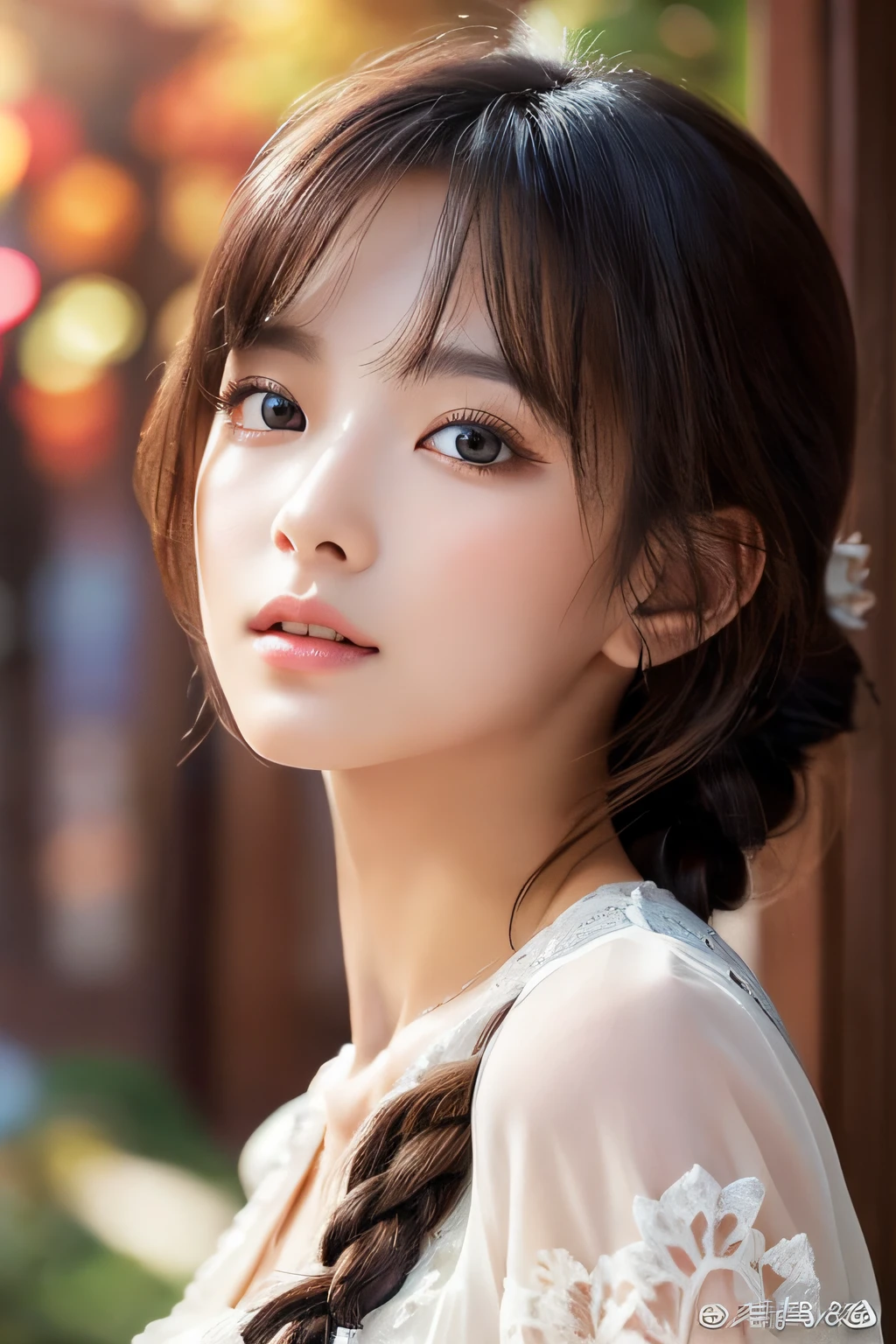 Focus on people。Create and express the best shining composition of the person in a realistic way。((​masterpiece))、(((top-quality)))、((ultra-detailliert))、(A hyper-realistic)、(highly detailed CGillustration)、(extremely delicate and beautiful)、Girl a masterpiece、top-quality、Realistic skin feeling、Realistic fabric、We will introduce a realist illustration focusing on the center front of girls with realistic and ultra-detailed eyes.。This is the absolute rule, and the following sentence expresses the image quality。 The greatest painter in human history meets an unparalleled beauty、It is the greatest masterpiece in the history of the Inuiku Ichigo, which depicts the most beautiful figure of a lifetime.。 Create stunning anime artwork that is currently trending on seaStation、Introducing exquisite beauty and seductive aesthetics。