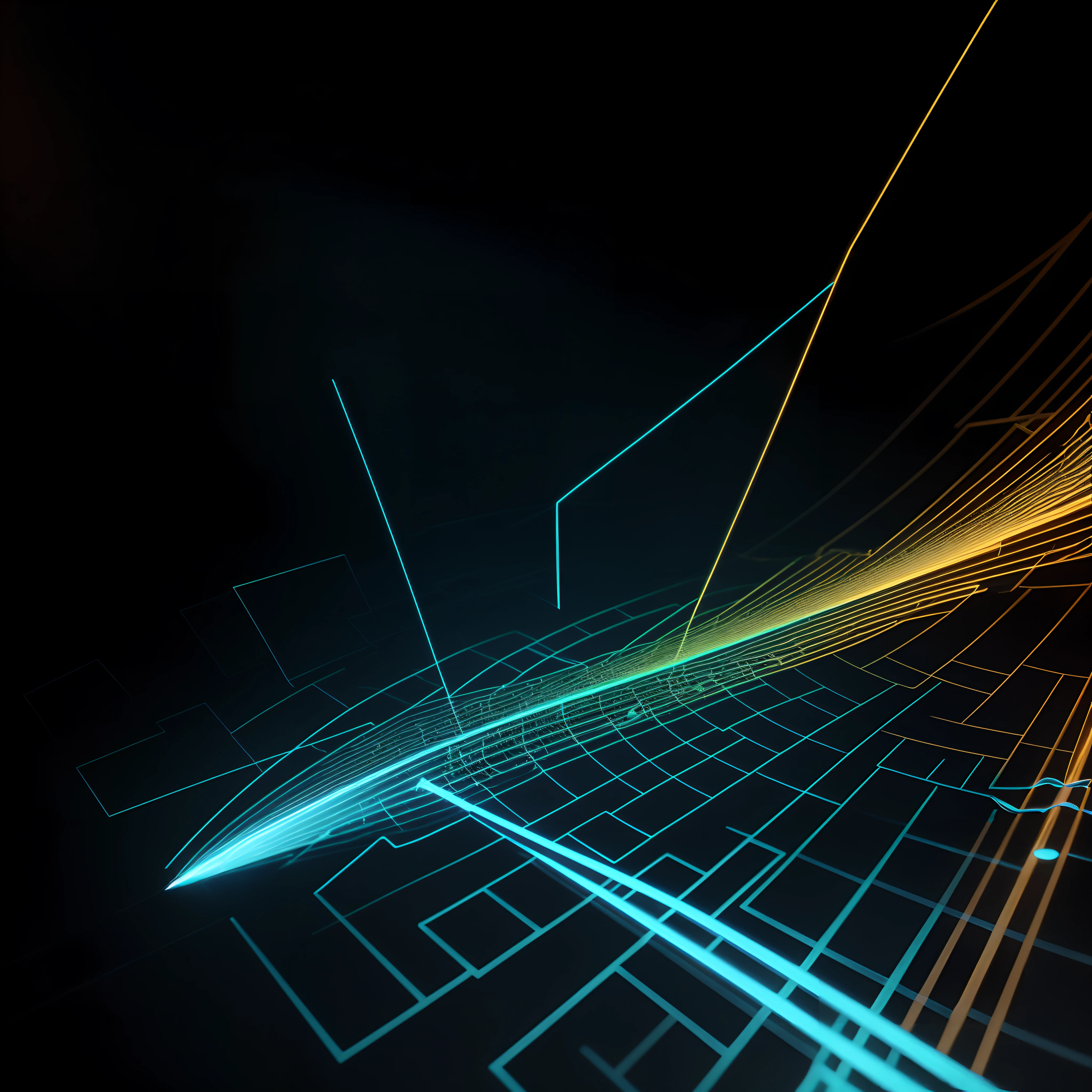 Engaging 3D visualization featuring stunning graphs、glinting