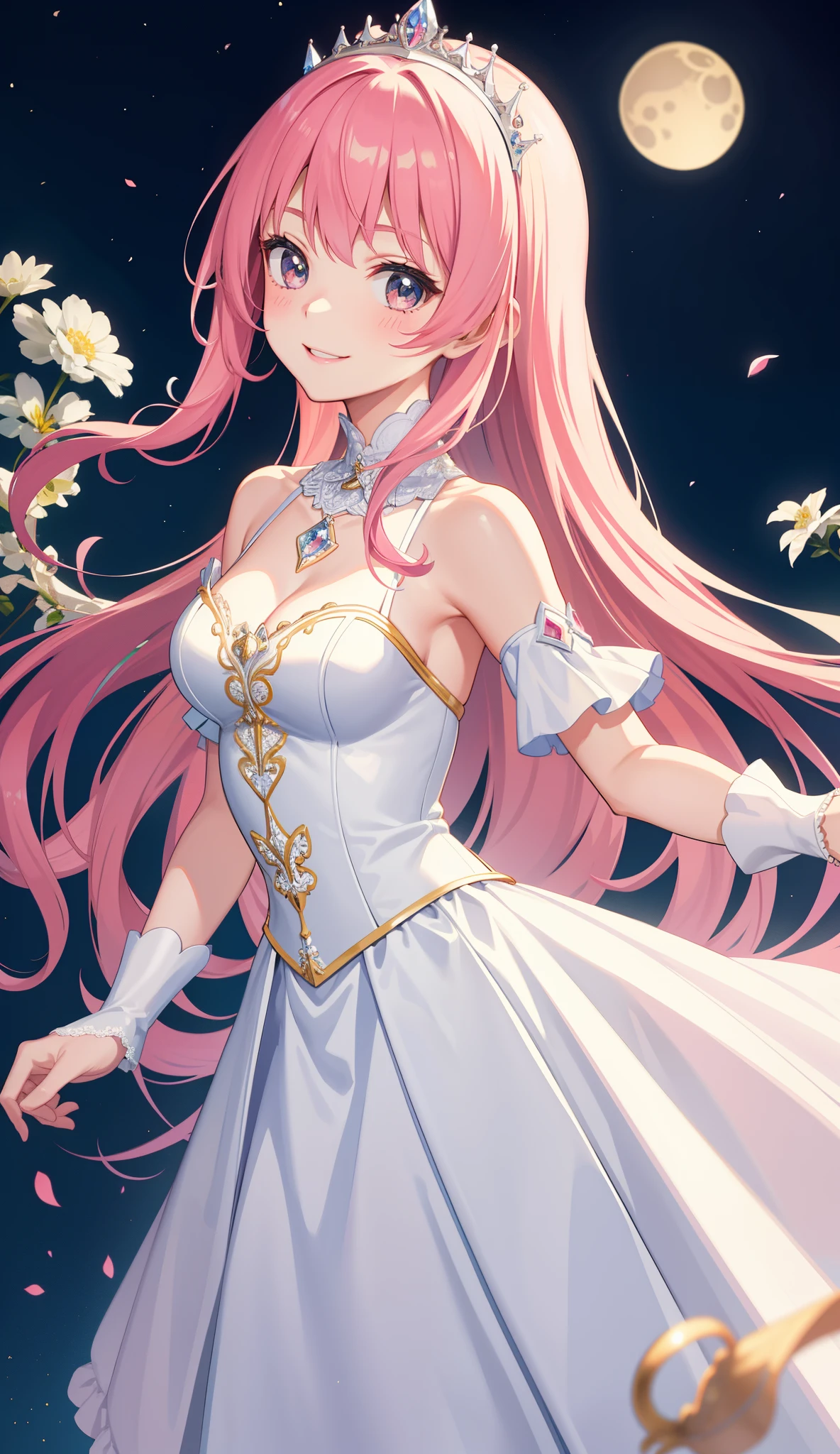 1girl in、AS-Adult、Smiling、bride、Princess、A Princess、