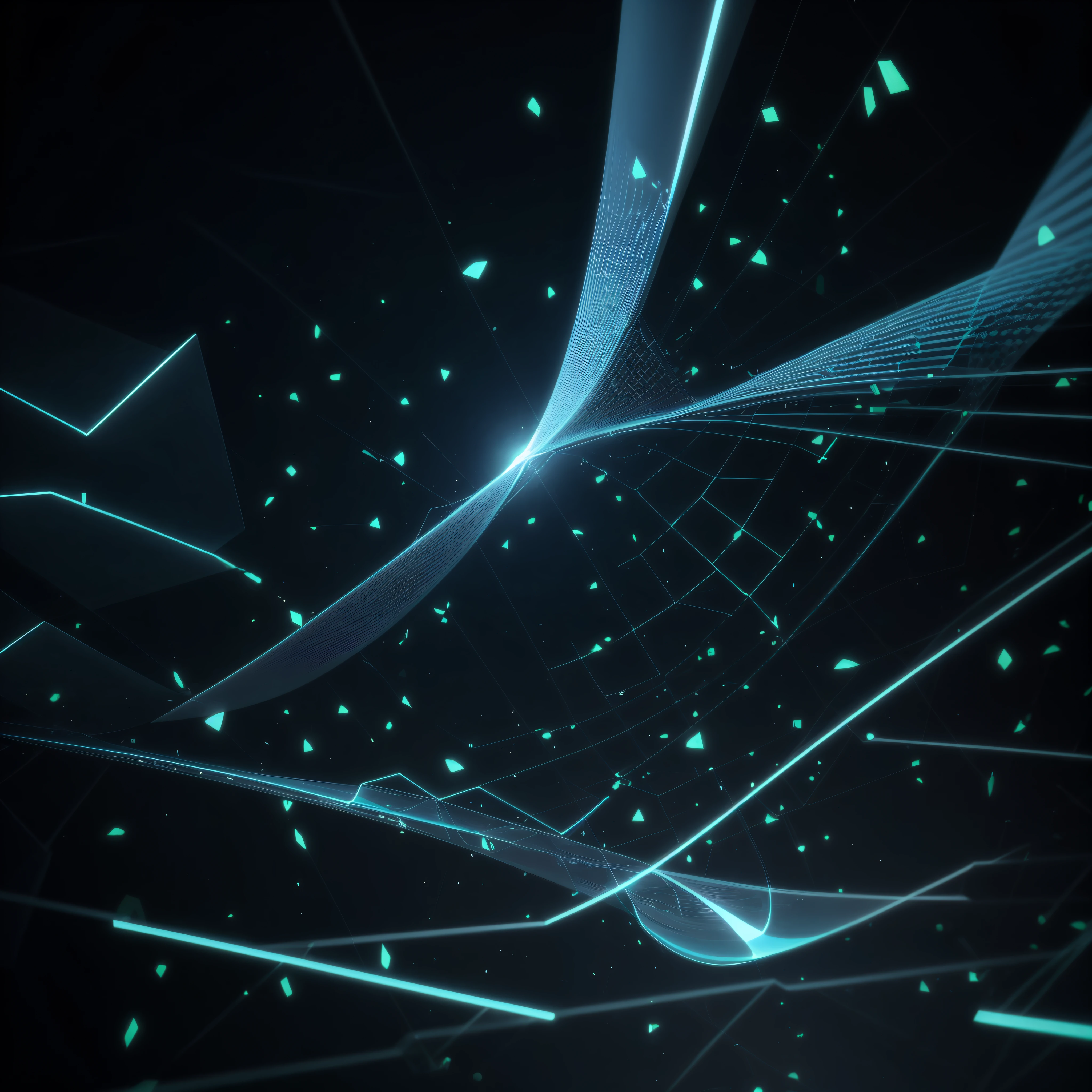 Engaging 3D visualization featuring stunning graphs、glinting