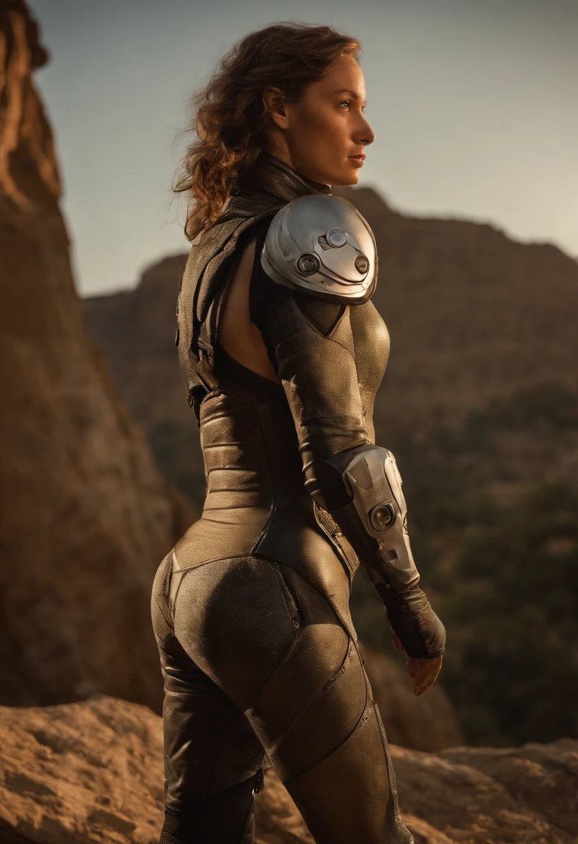 Woman, Curvy, Thick, Muscular, Robot, Sci-Fi, Aerodynamic, Carbon Fibre, Armor, Gears, Engines.
CGI, VFX, 3D art, Realism
Top Models Face, Make Up, Beauty, Straight, Slicked, Long Legth Hair.
Dynamic, Walking, back view, sexy, appealing,