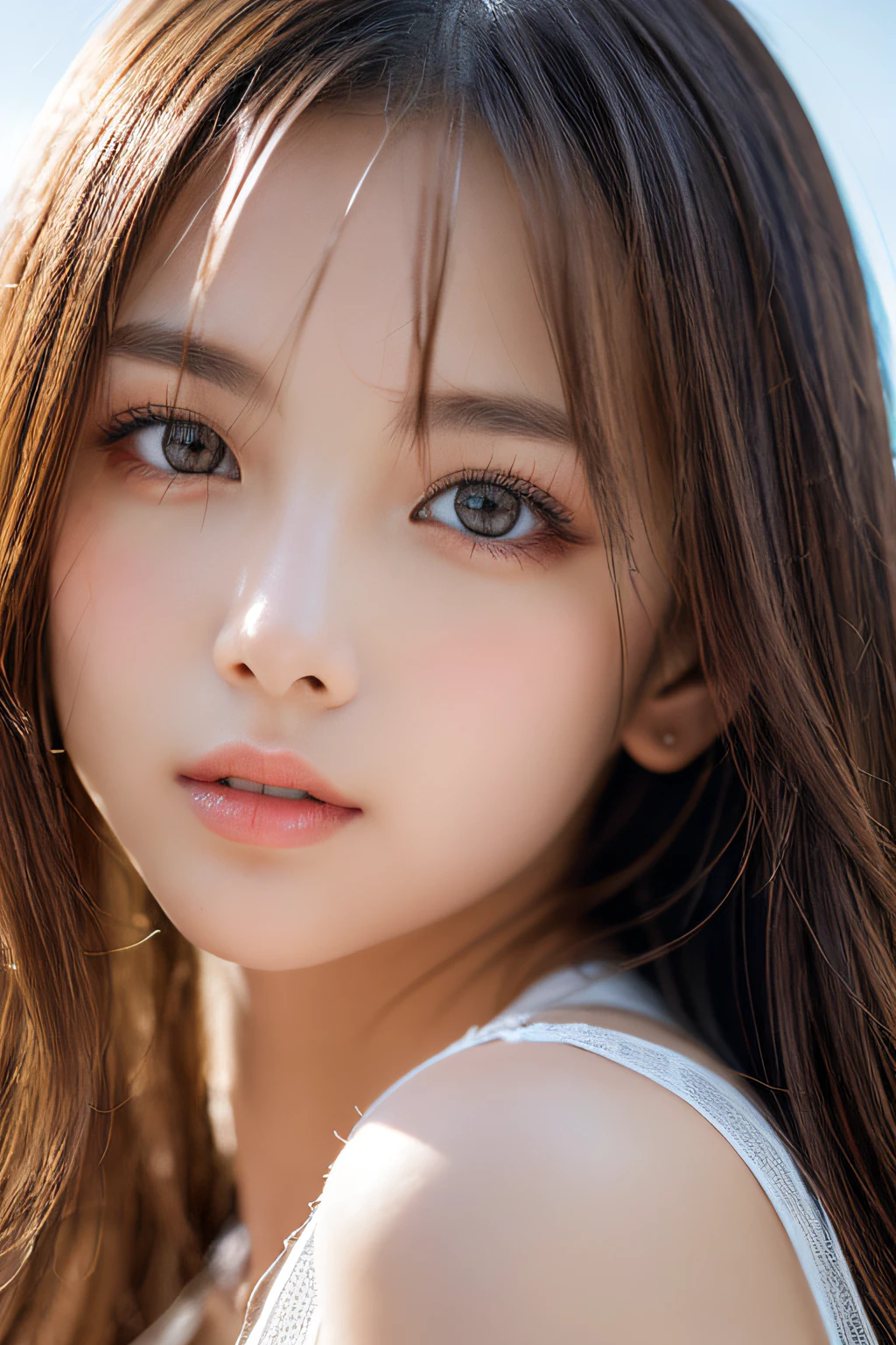 Focus on people。Create and express the best shining composition of the person in a realistic way。((​masterpiece))、(((top-quality)))、((ultra-detailliert))、(A hyper-realistic)、(highly detailed CGillustration)、(extremely delicate and beautiful)、Girl a masterpiece、top-quality、Realistic skin feeling、Realistic fabric、We will introduce a realist illustration focusing on the center front of girls with realistic and ultra-detailed eyes.。This is the absolute rule, and the following sentence expresses the image quality。 The greatest painter in human history meets an unparalleled beauty、It is the greatest masterpiece in the history of the Inuiku Ichigo, which depicts the most beautiful figure of a lifetime.。 Create stunning anime artwork that is currently trending on seaStation、Introducing exquisite beauty and seductive aesthetics。