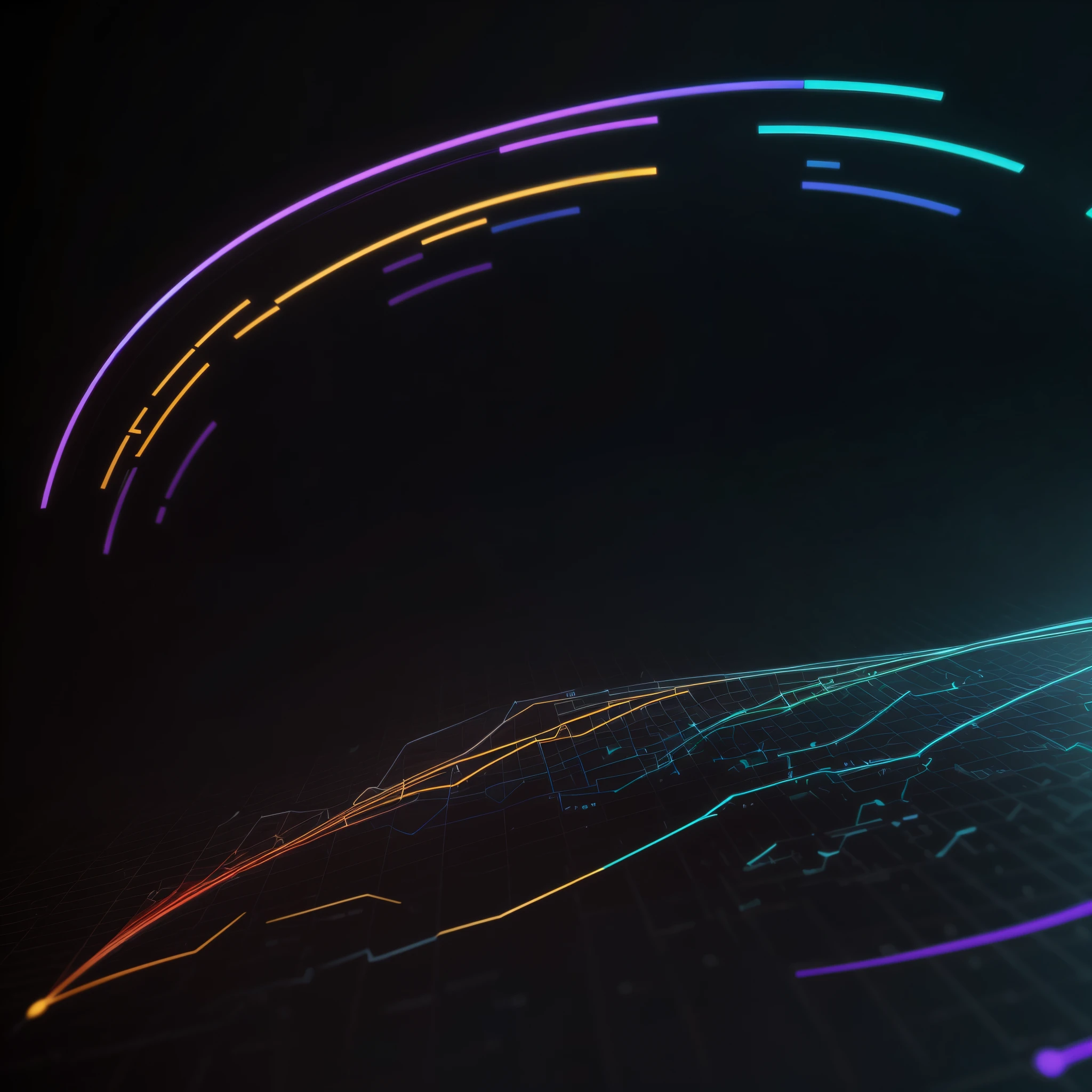 Engaging 3D visualization featuring stunning graphs、glinting