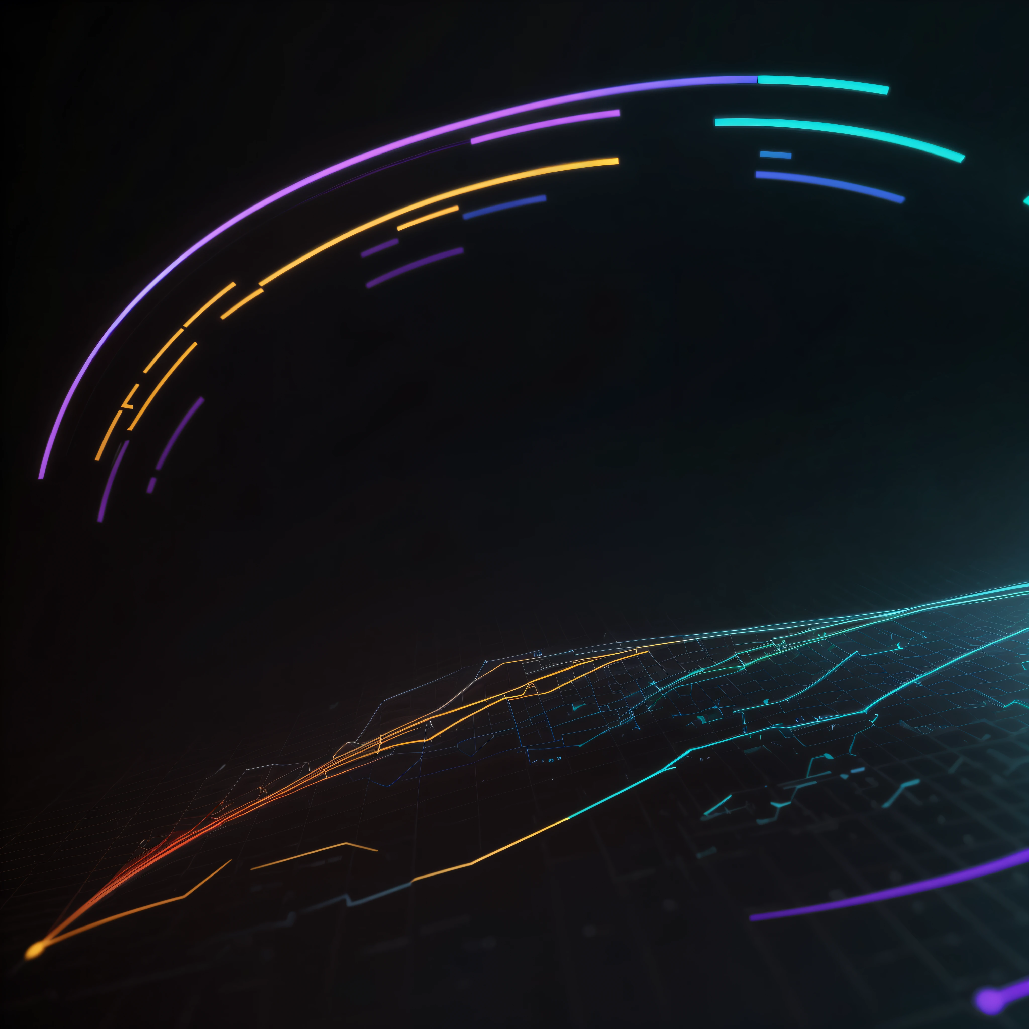 Engaging 3D visualization featuring stunning graphs、glinting