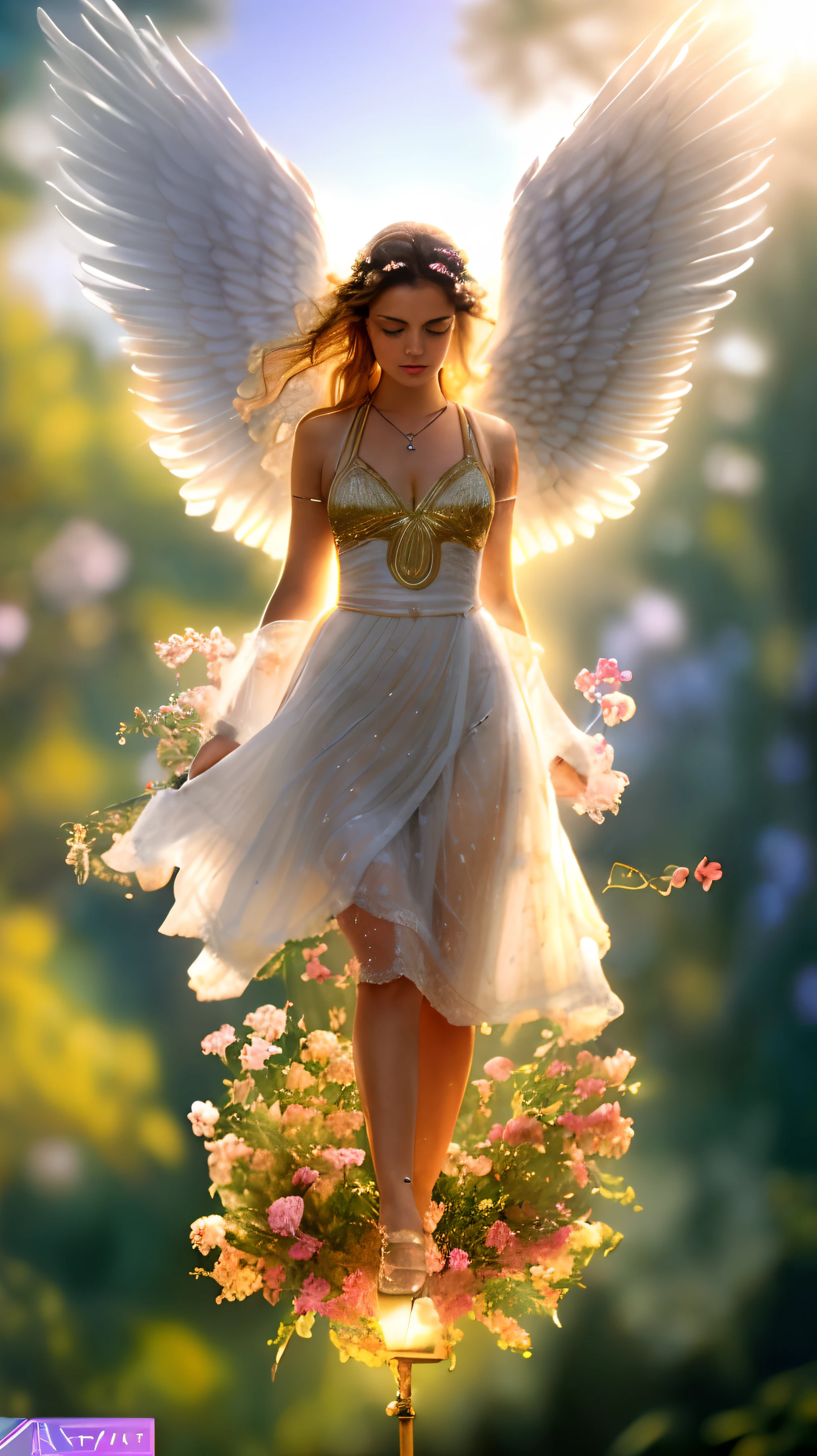 (((Holy GUARDIAN ANGEL. 19 years old))) (((IMAGEN VINTAGE RETRO))) ((( Con una cara seria y piadosa. Con una mirada dulce y tierna))) (obra maestra, calidad superior, mejor calidad, arte oficial, beautiful and aesthetic: 1.2), (1girl), extremadamente detallado, (Arte fractal: 1.3), colorido, highest detailed, Cara perfecta, parte superior del cuerpo, HDR, (orando: 1.3), (golden lines of white coat: 1.2), galaxia, (rayas de luz), eye-catching visuals, (dynamic stripes, senderos luminosos: 1.2), colores vibrantes,