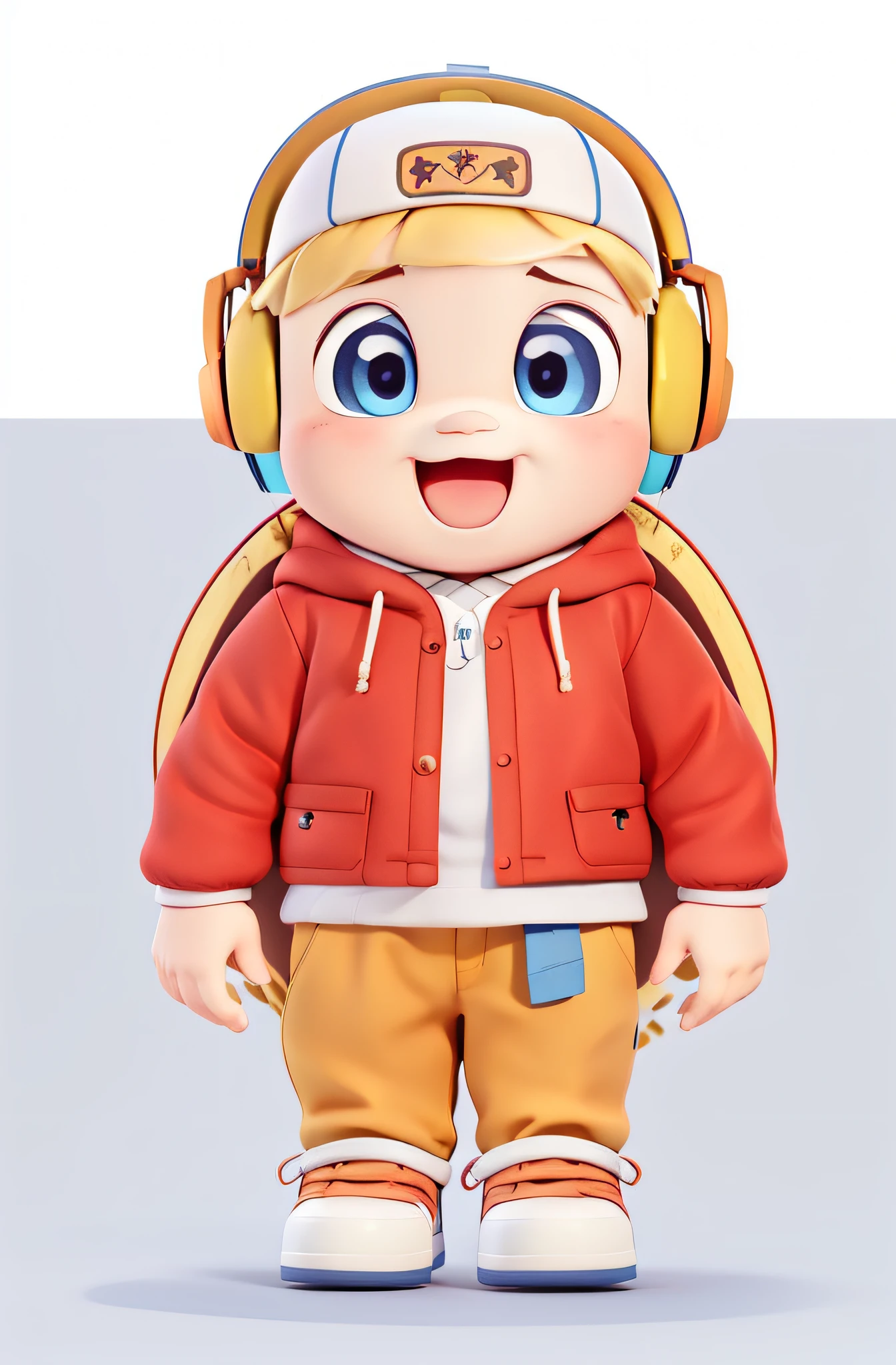 Cartoon character of a boy wearing headphones and jacket, upper body 2d game avatar, avatar for website, cartoon character, Anime style characters, Design your own avatar, tchibi, Maple Leaf Story style, umaru-chan, the character between us, Ruan cute vtuber, video game avatar, chibiStyle, advanced digital chibi art, Gamine