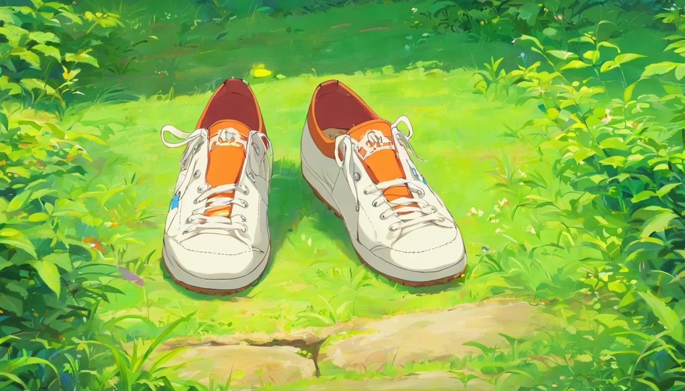 A pair of shoes,k hd,white backgrounid,ren。