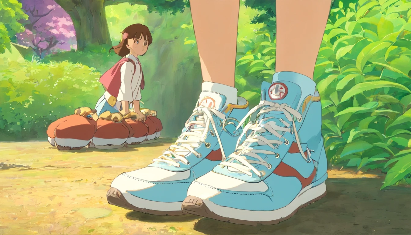 A pair of shoes,k hd,white backgrounid,ren。