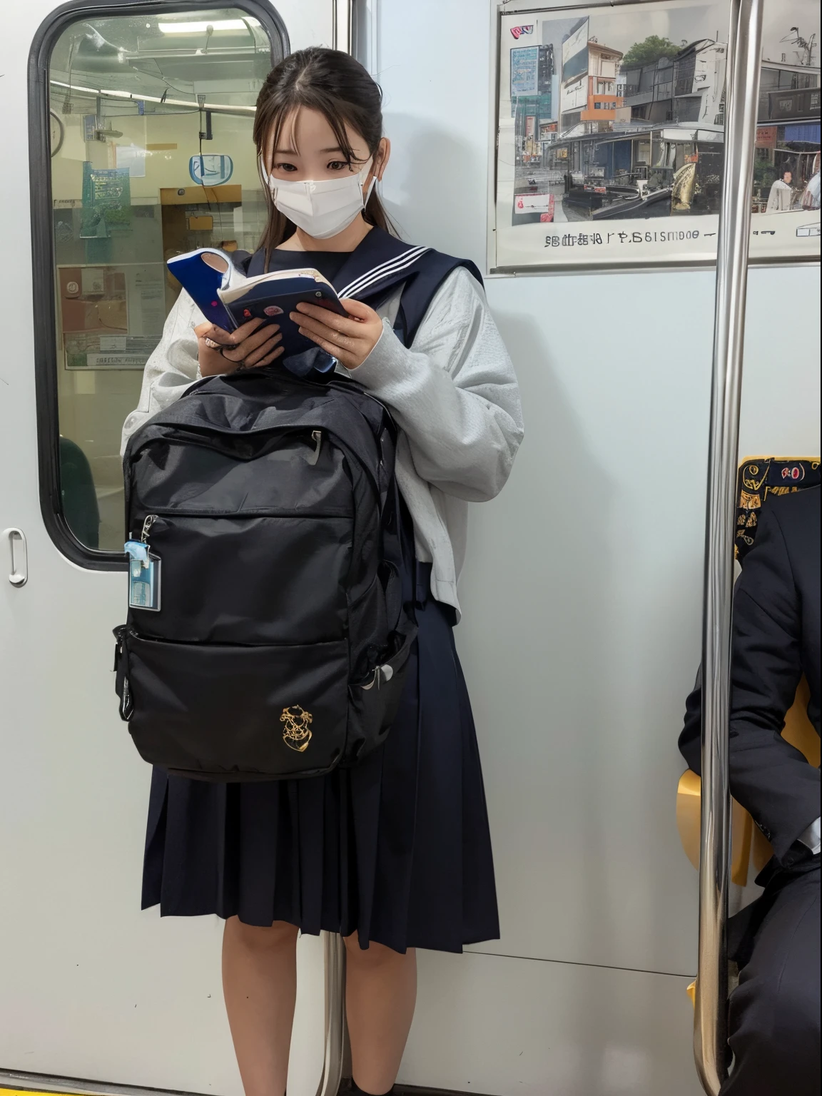 a sailor suit、Looking forward to the molestation、Fornication、my pussy is wet、Commuting to school、female high-school student、