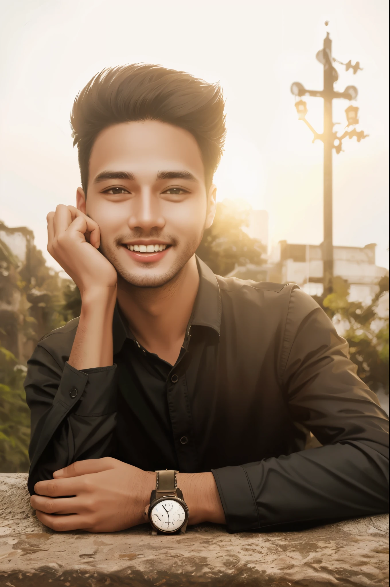 smile boy realistic futuristic real face background chenge ultra hd background blur same face original face same to same face
