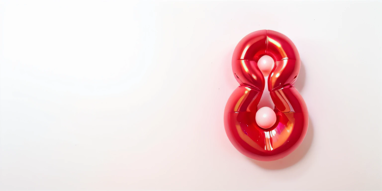 Red satin fabric，Balloon close-up, inflateble shapes, inspired by Bruce Nauman, inspired by Jeff Koons, Inspired by Linda Benglis, soft art, author：George Aliff, Flowing fabric，thin elastic, specific group, Simple and elegant style, Unconventional materials, Soft and wonderful，simply white background