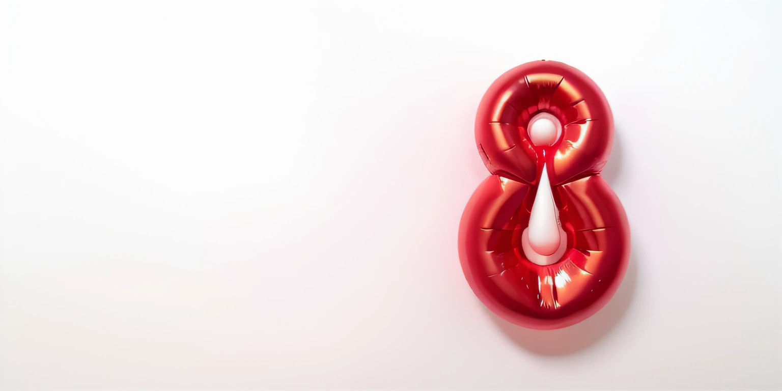 Red satin fabric，Balloon close-up, inflateble shapes, inspired by Bruce Nauman, inspired by Jeff Koons, Inspired by Linda Benglis, soft art, author：George Aliff, Flowing fabrics，thin elastic, specific group, Simple and elegant style, Unconventional materials, Soft and wonderful，simply white background