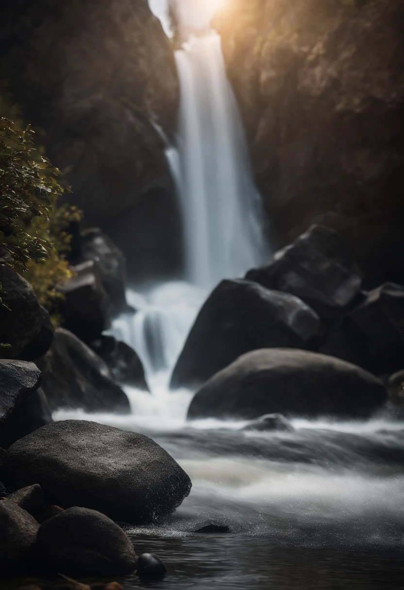 Behold、when you hit a rock、water is gushing out of the rock