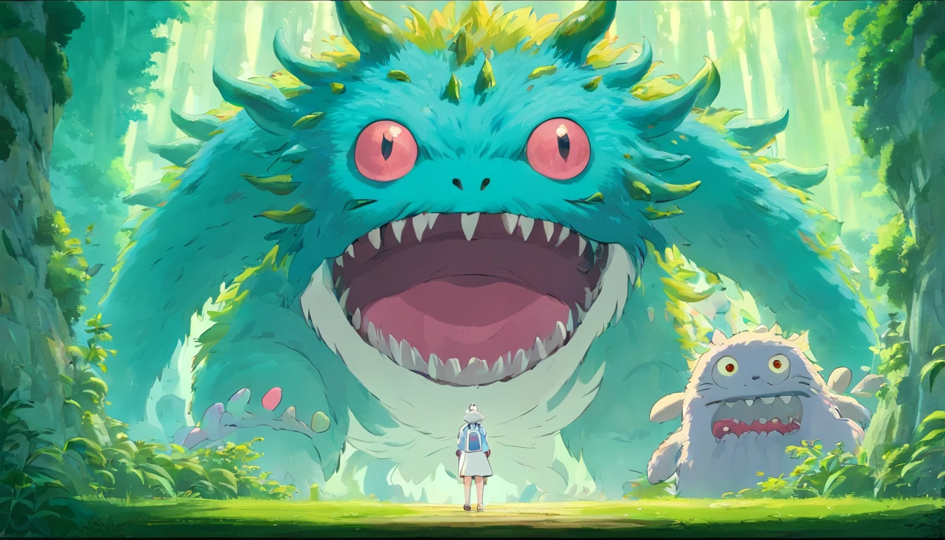 A bacterial monster，k hd，white backgrounid。