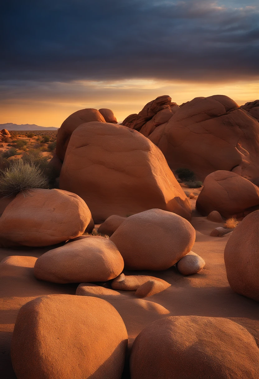 desert rock、boulders