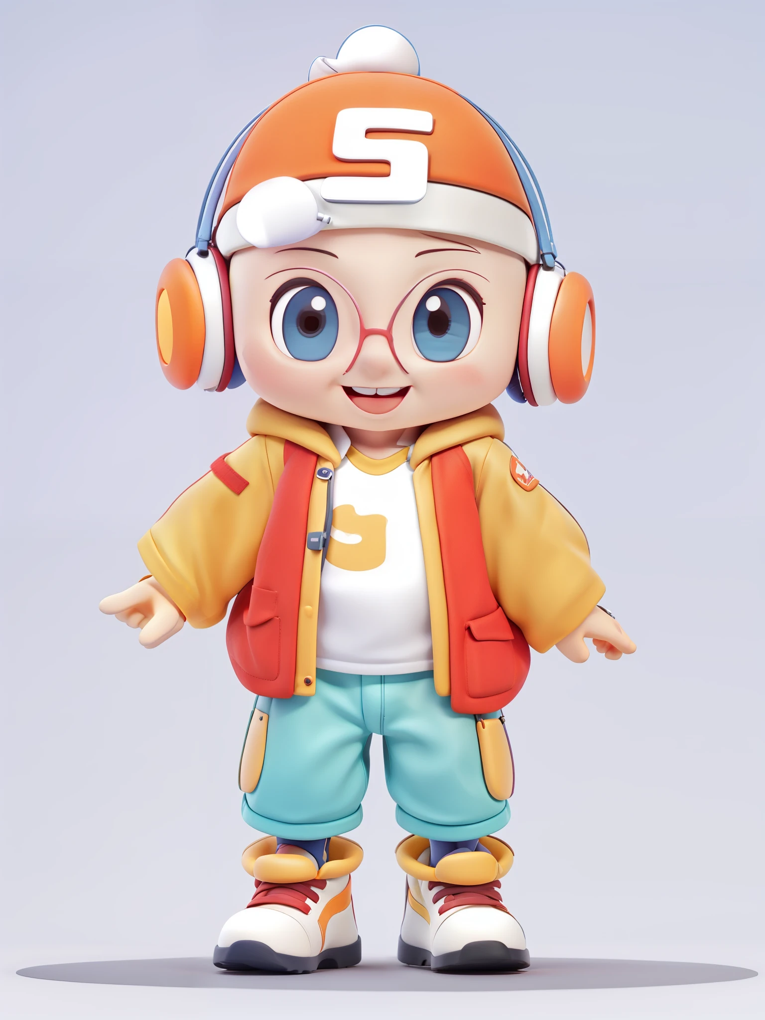 the only person, schoolboy,travel background,The stands up,ssmile,Full body lesbian,malefocus,baseball cap,Earphone,Trip