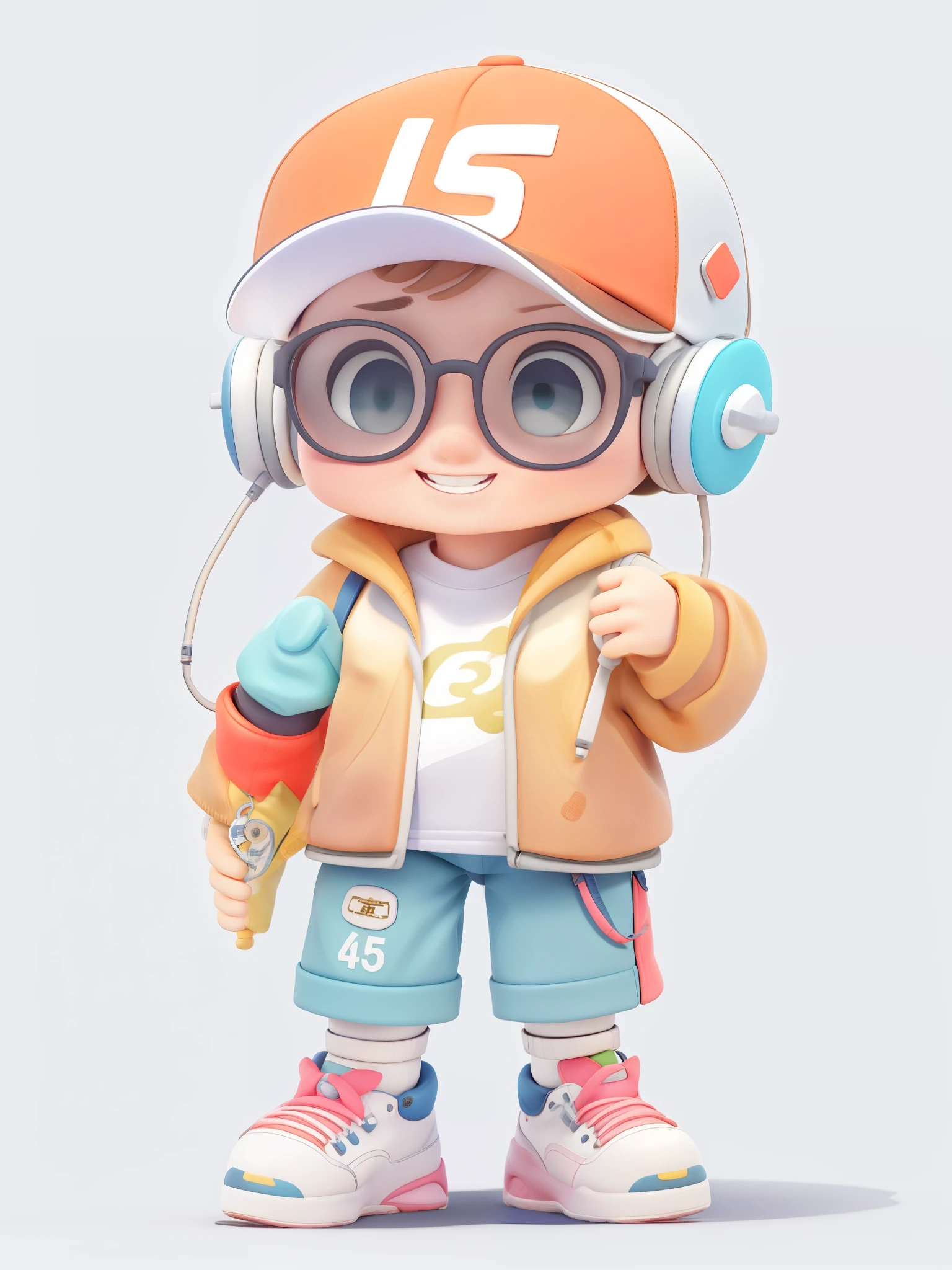 the only person, boy,travel background,Stood up,ssmile,Full body lesbian,malefocus,baseball cap,Earphone,Trip