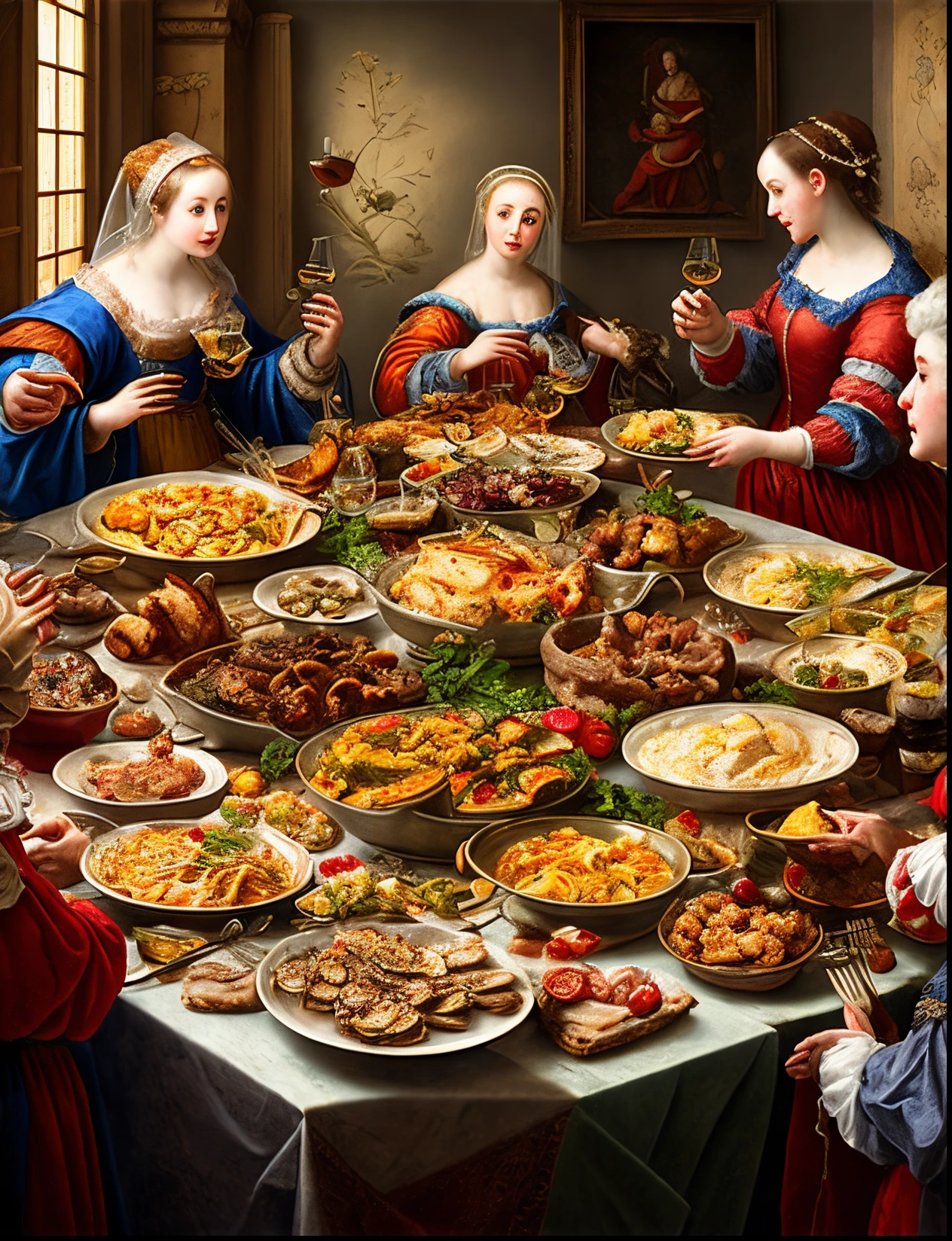 orgy eating women