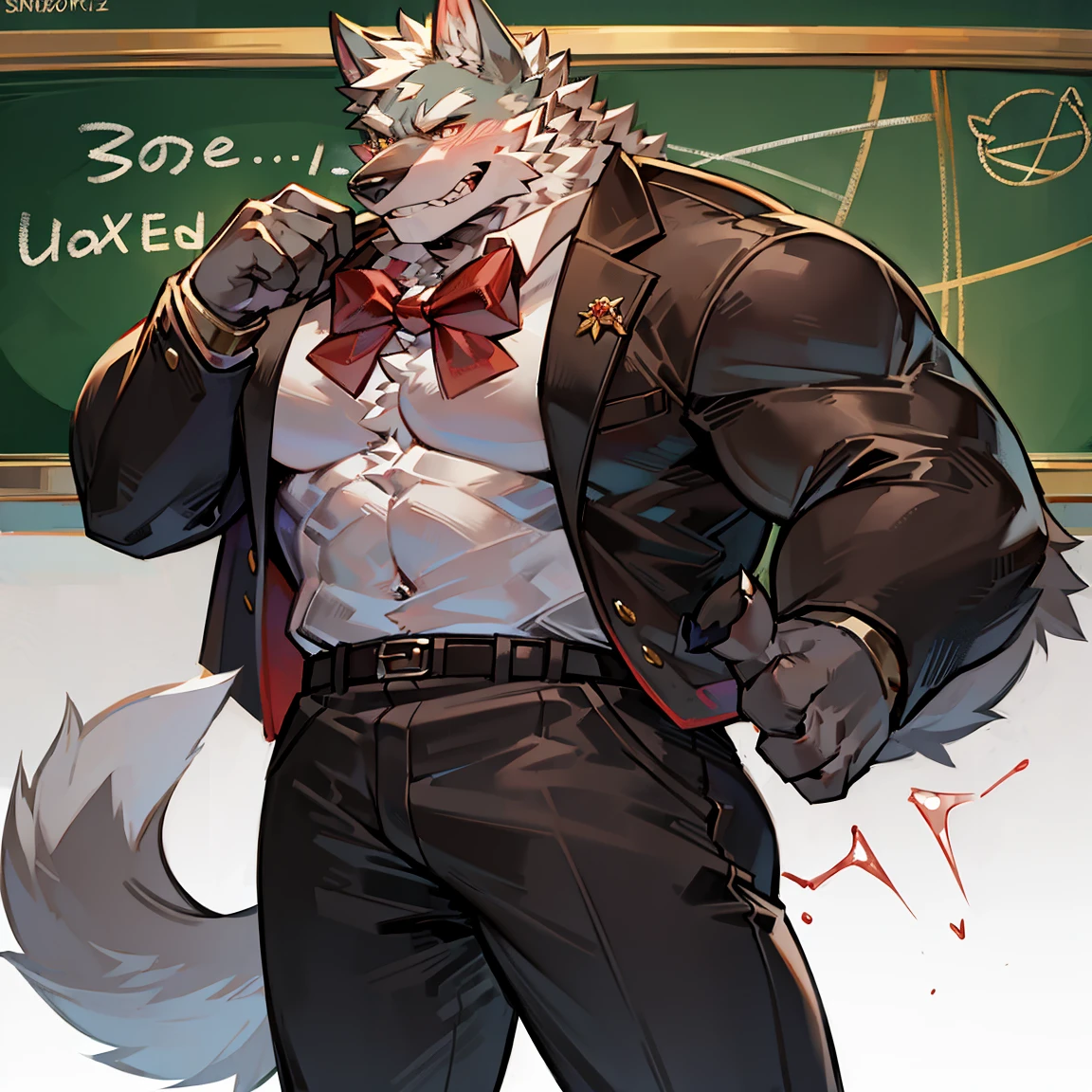Wolf orcs、male only,Teacher、Muscle tissue、Raised sexy,the only person