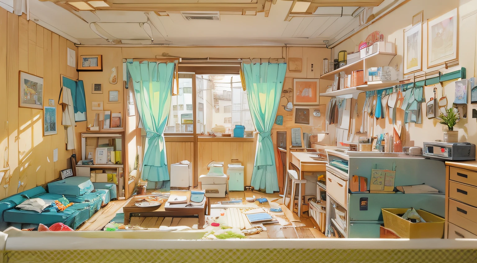 Rooms in the apartment、A little messy