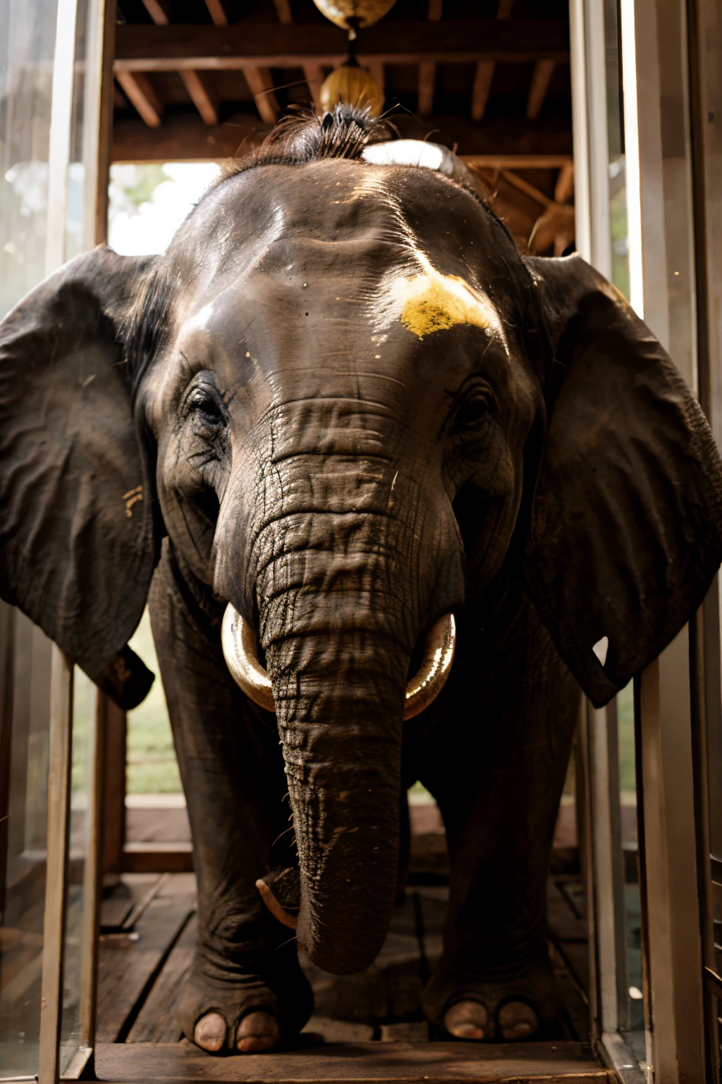 hindu elephant god with five head