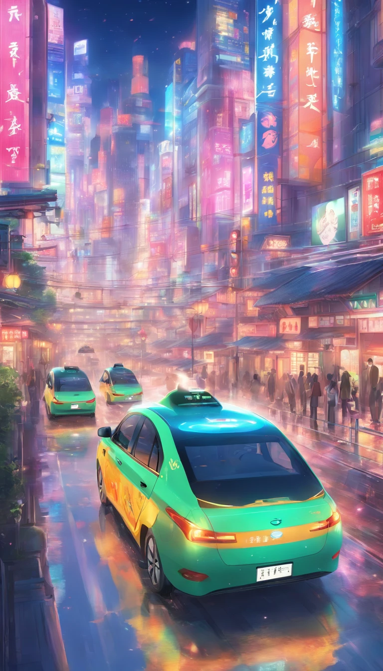 Self-driving taxis operating in traditional Chinese metropolises。