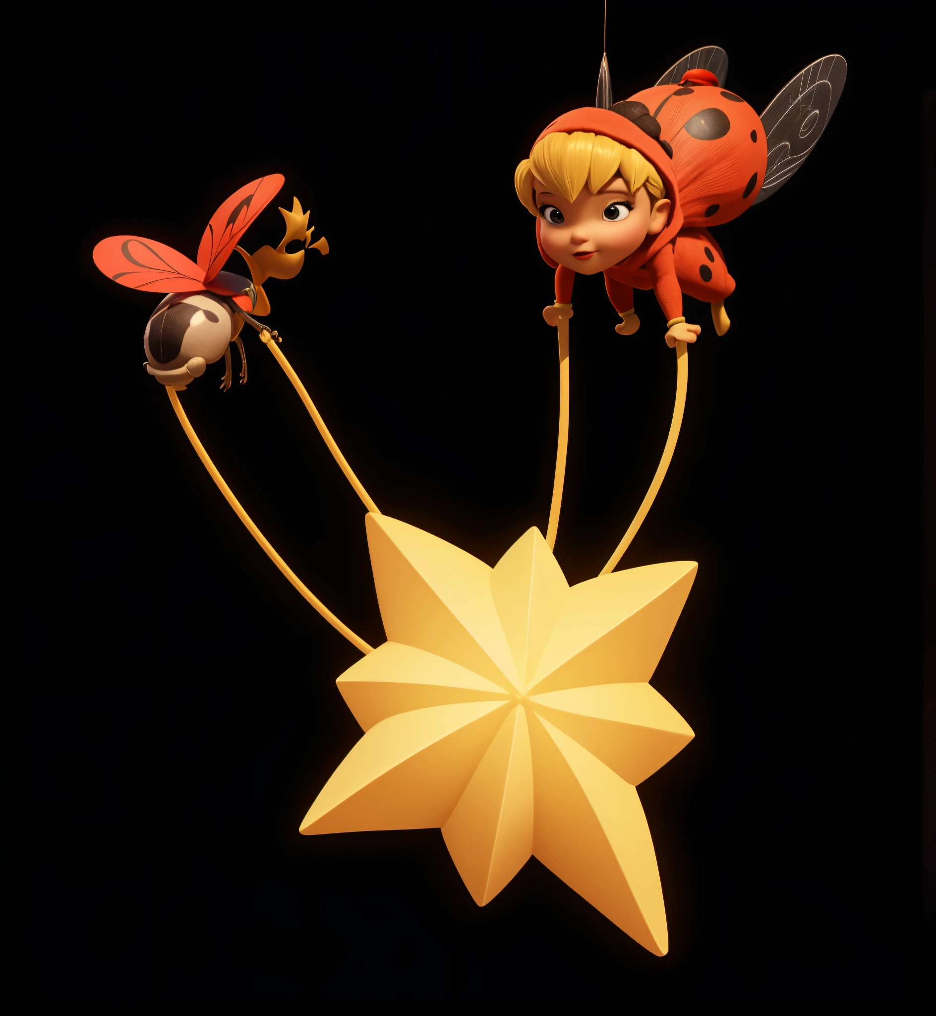 ladybug,As estrelas,christmas,starlights,super-fine,8k