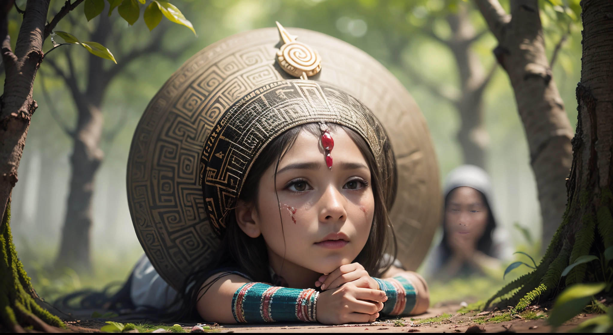 hyper realistic photography of a Mayan ritual --auto --s2