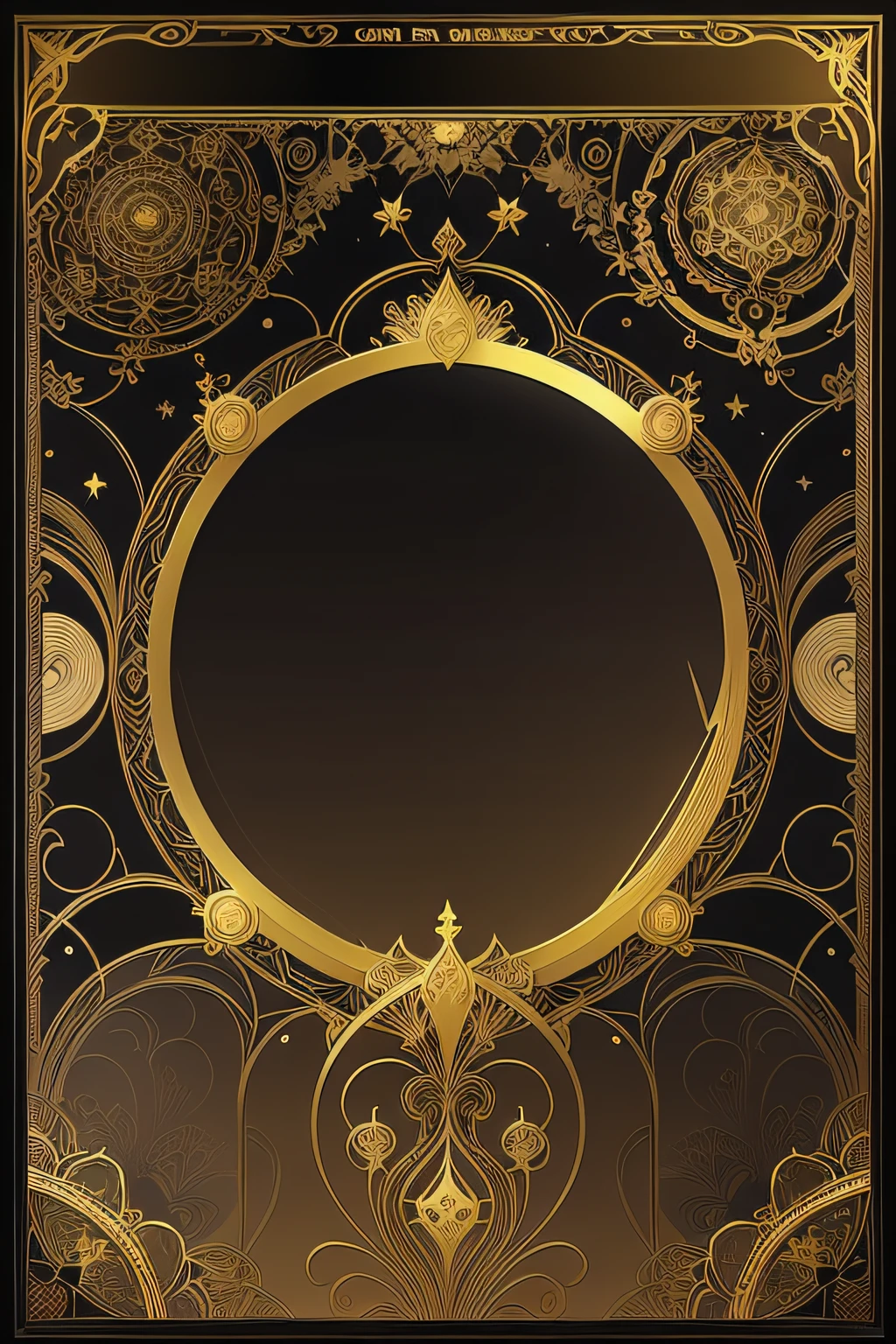 Golden frame on black background and gold design, epic art nouveau framing, Gold and Black Metal, Wallpaper phone. iintricate, intricate art nouveau frame, beeple and alphonse mucha, Stunning mystery background, ornate galactic gold, dan mcpharlin : : a gorgeous, A sophisticated Art Nouveau framework, Gustav Doerr's background, Anime Art Nouveau universe display