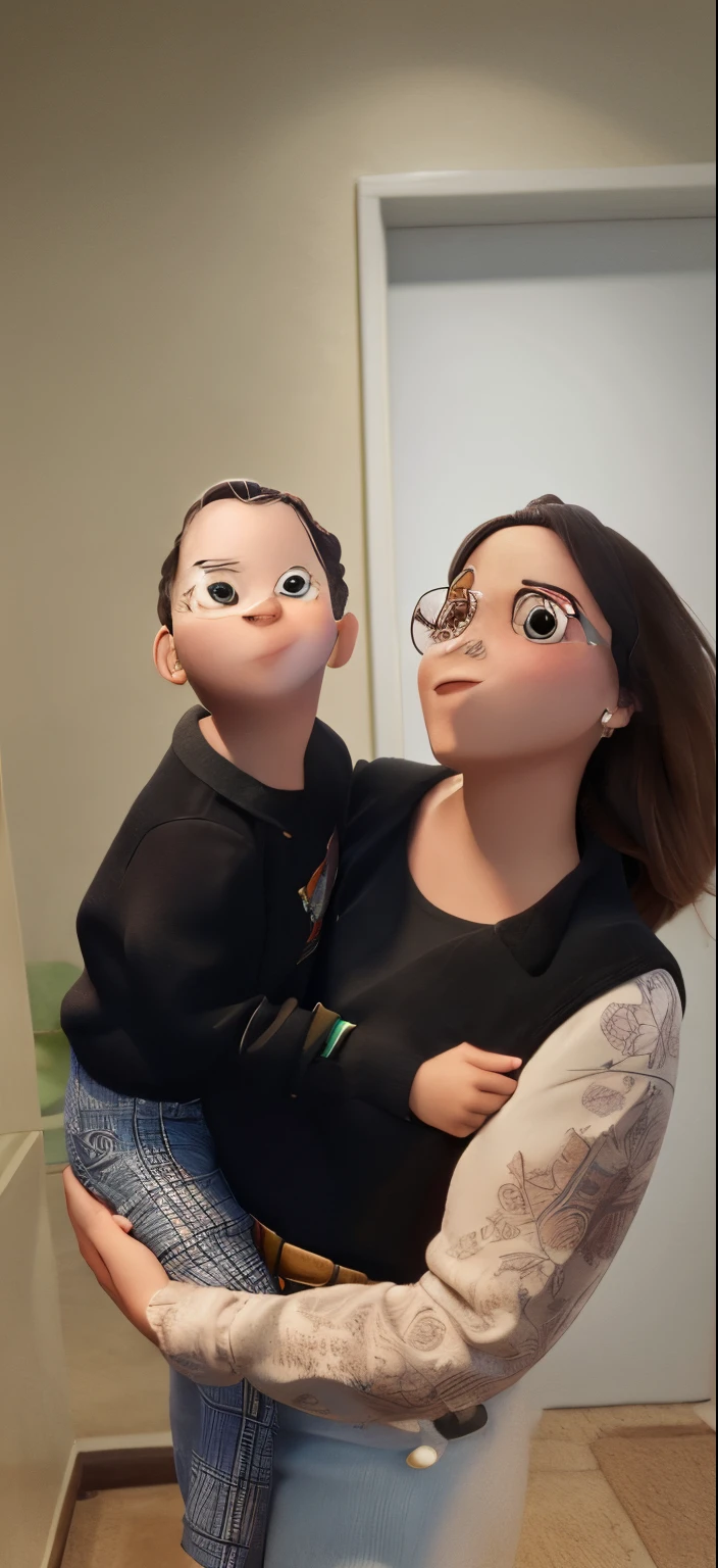 Crie imagem estilo pixar desta foto