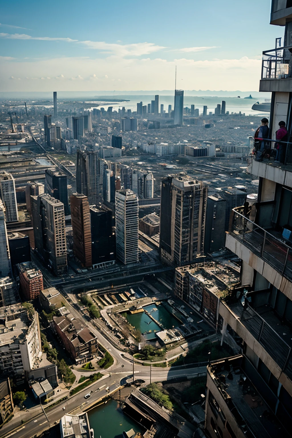 collapsed city