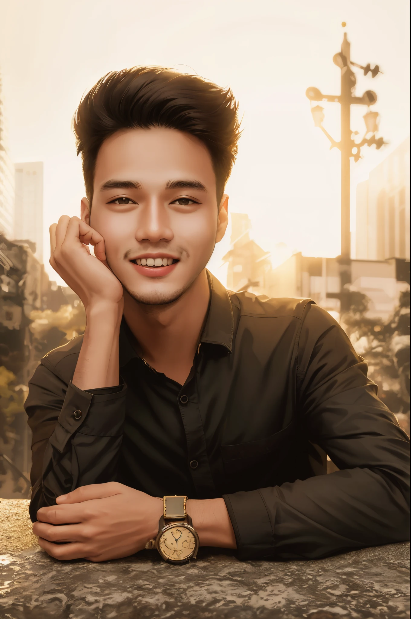 smile boy , realistic , futuristic , real face , background chenge , ultra hd , background blur , same face , original face , same to same face , my face , nice background , dimple face , handsome boy , same picture output