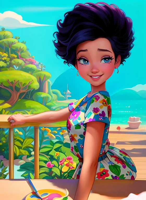 Transforme uma foto em um desenho no estilo Disney/Pixar, capturing the magic and fun characteristic of these universes. A foto deve ser de uma pessoa ou grupo de pessoas em um momento especial ou feliz. Use digital drawing techniques to recreate the photo in a cartoon format, with soft strokes and vibrant colors. Pay attention to the details and facial features of the people in the photo, so that the design is faithful and recognizable. Ademais, adicione elementos do mundo Disney/Pixar, como animais falantes, enchanted objects or magical landscapes, to create a unique and special touch. O resultado final deve ser um desenho transformado, that brings the essence of the original photo to life with the charm and magic of Disney style/Pixar.