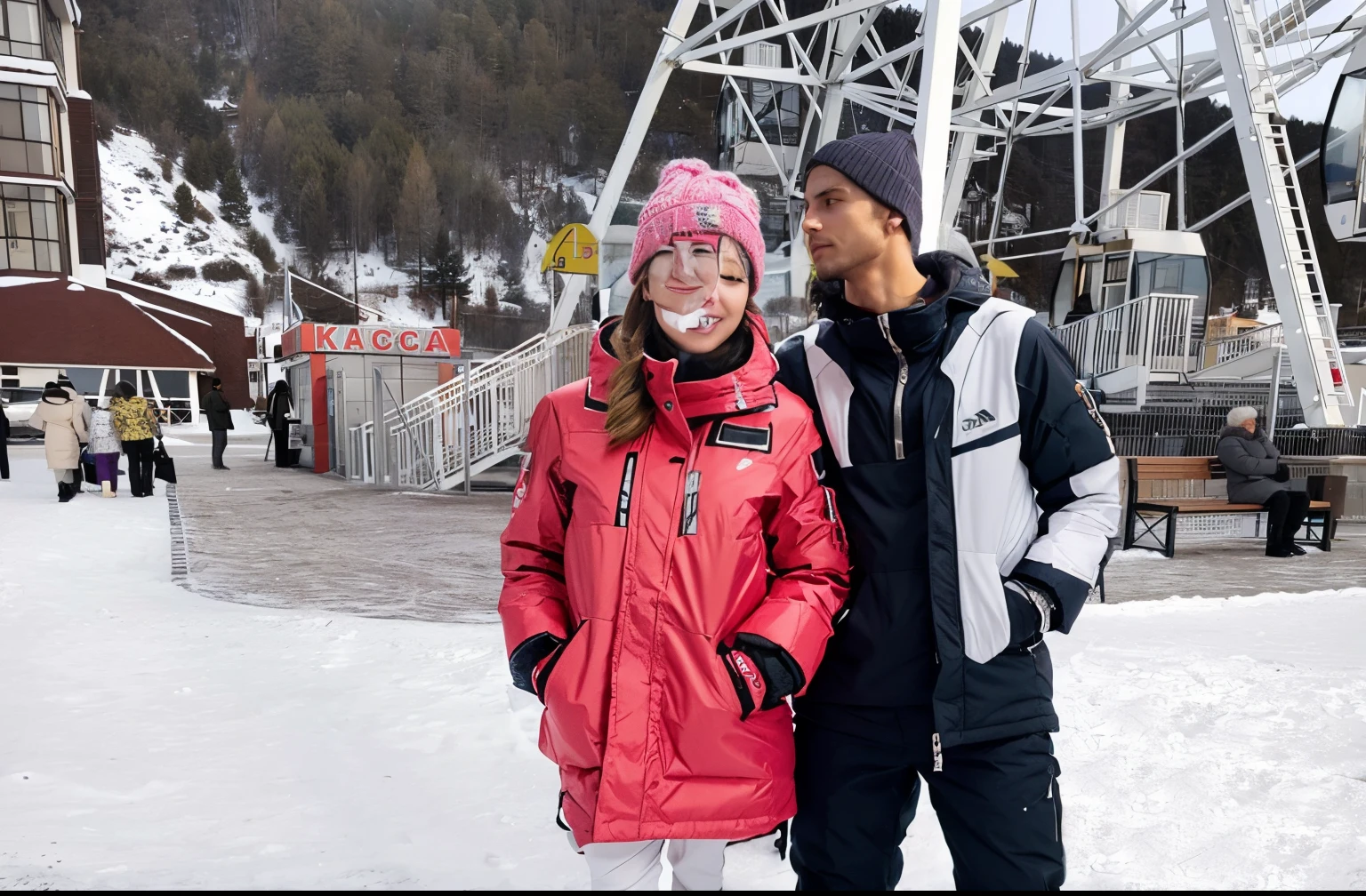 winter clothes, fashionable winter clothes, ski, Love, winter ski suits