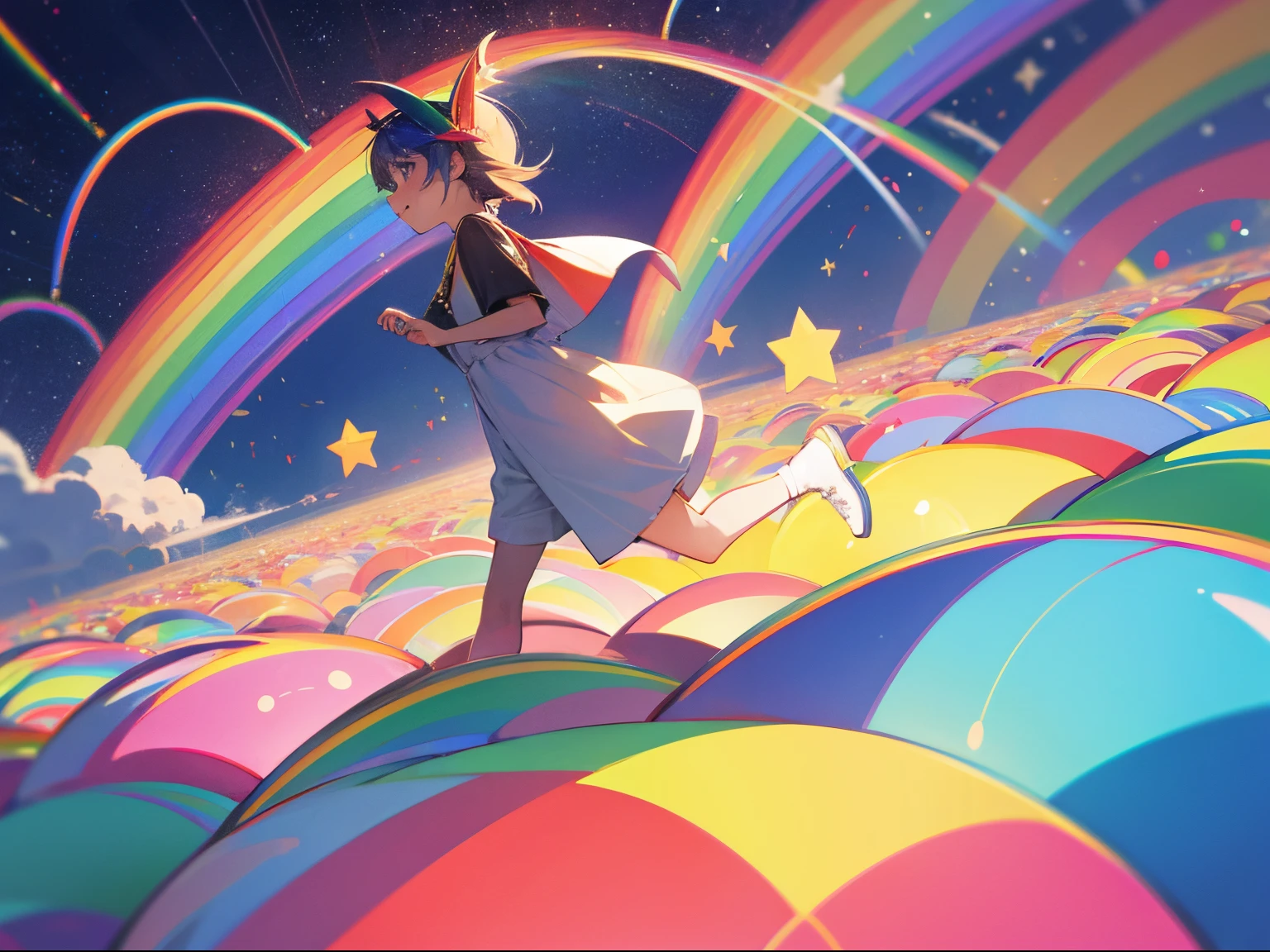 Fast Rainbow and Little Star at Wonder Farm