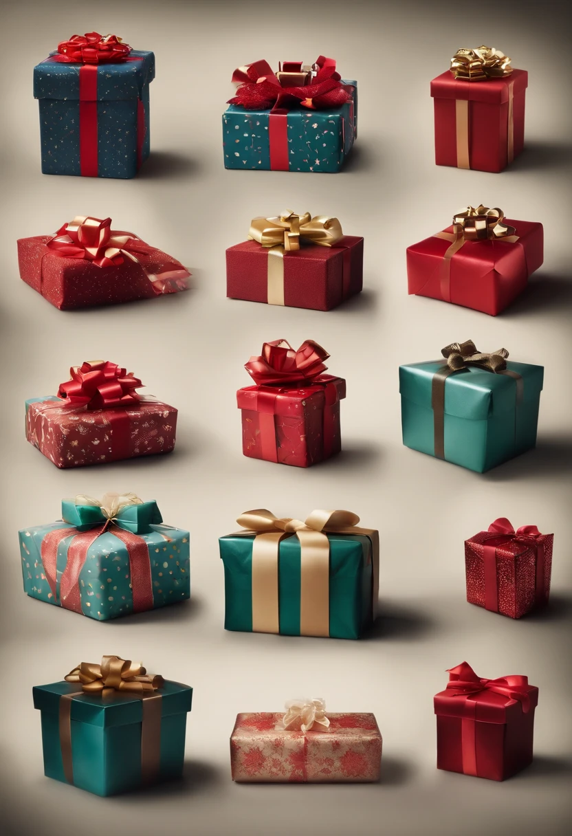 A montage of different gift-wrapping styles and techniques, showcasing creative ways to make presents look extra special.