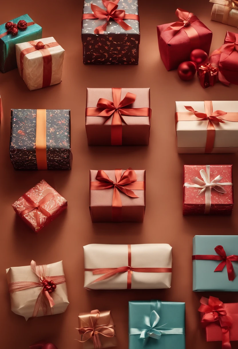 A montage of different gift-wrapping styles and techniques, showcasing creative ways to make presents look extra special.