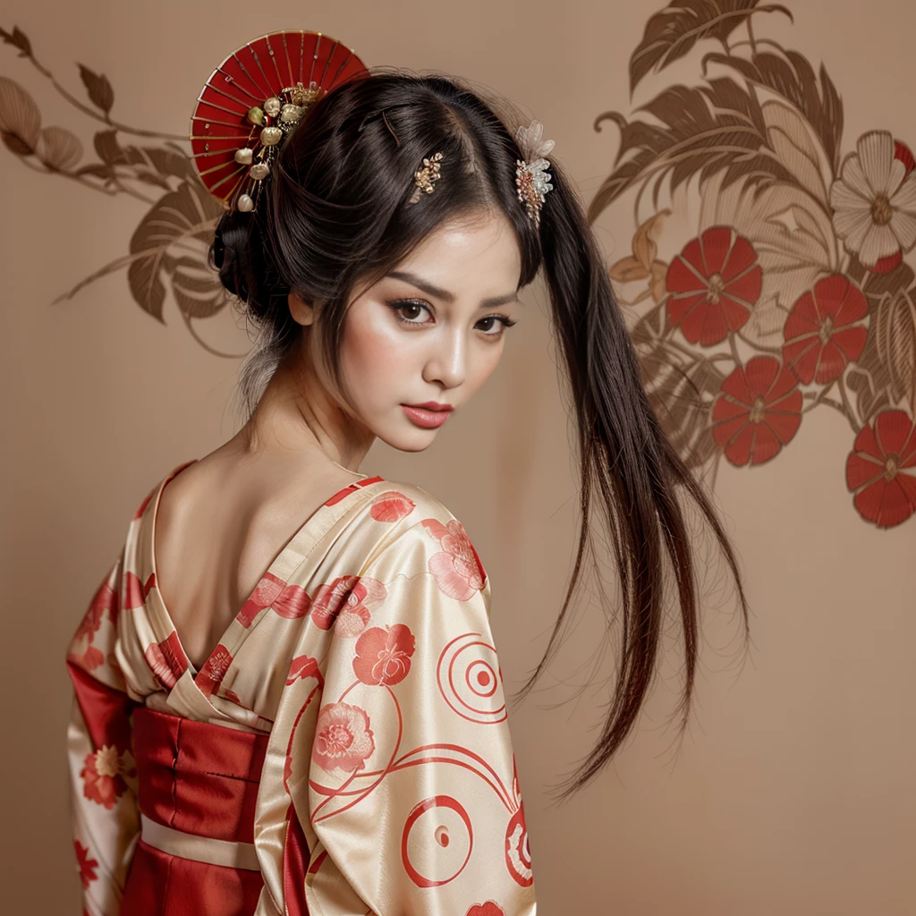 A beautiful geisha with full lips, Beauty Geisha, a beautiful realistic illustration of a geisha, Japanese art style, geisha hairstyle, female geisha, japanese geisha, Portrait of a beautiful geisha, glamorous and sexy geisha, realistic portrait of a geisha, elegant Japanese woman, ancient Chinese beauties, exquisite realistic digital illustration.
