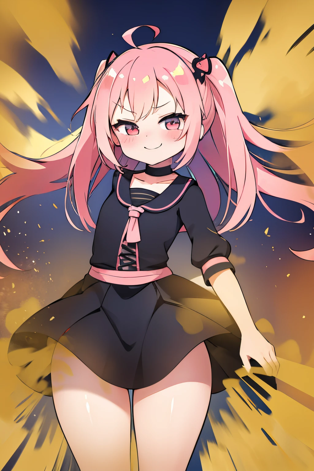 absurdres, highres, 1girl, smile,
(chibi, kawaii, cute:1.2), ????