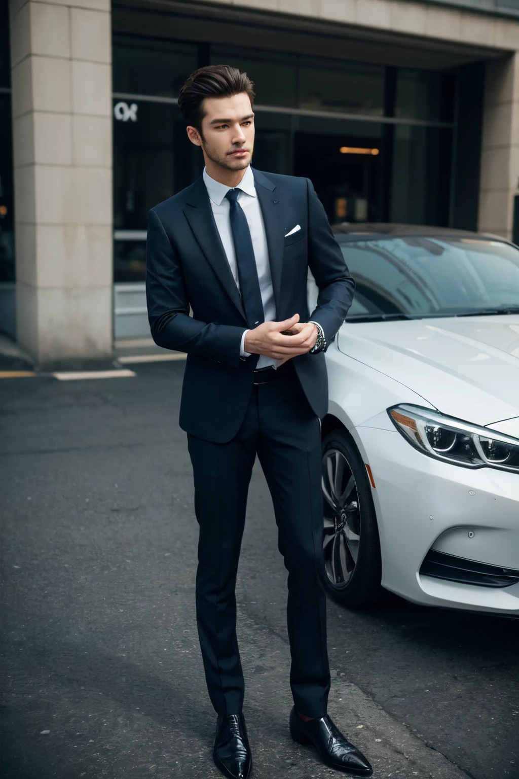 stylish suit，Elite men&#39;s suit，Knowledgable elite，Enterprise middle level，Casual suits，Clean and capable，Casual and stylish，Frontal view，hyperrealism photography，commerciaphotography，Hyper-realistic，hyper HD