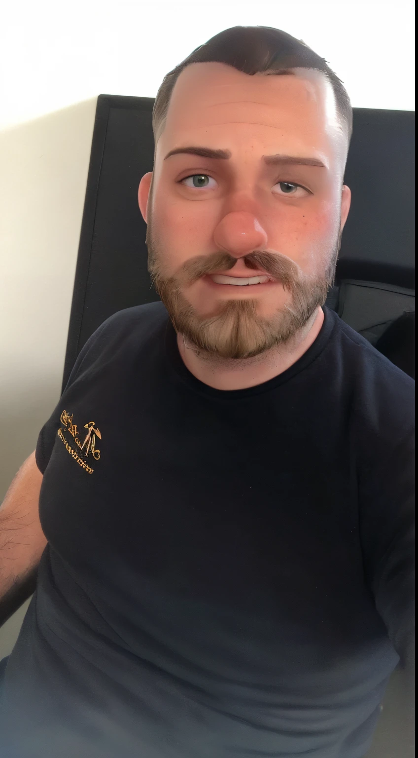 35-year-old man with short beard, light eyes, white skin