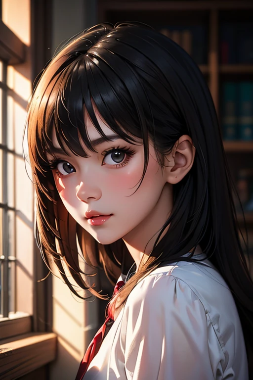 Excellent rendering, 8K, masutepiece, ultra-quality, Beauty: 1.2, Professional illustration: 1.1, Ultra Detail: 1.3, Ultra Lighting, Highly detailed, (About Dark Light) 1girl in